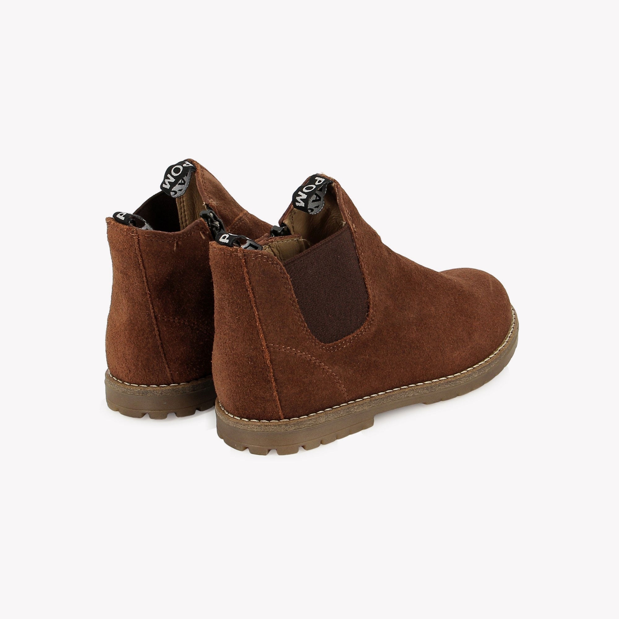 BOB JOD ZIP - VELOURS OILY - BROWN POM D'API