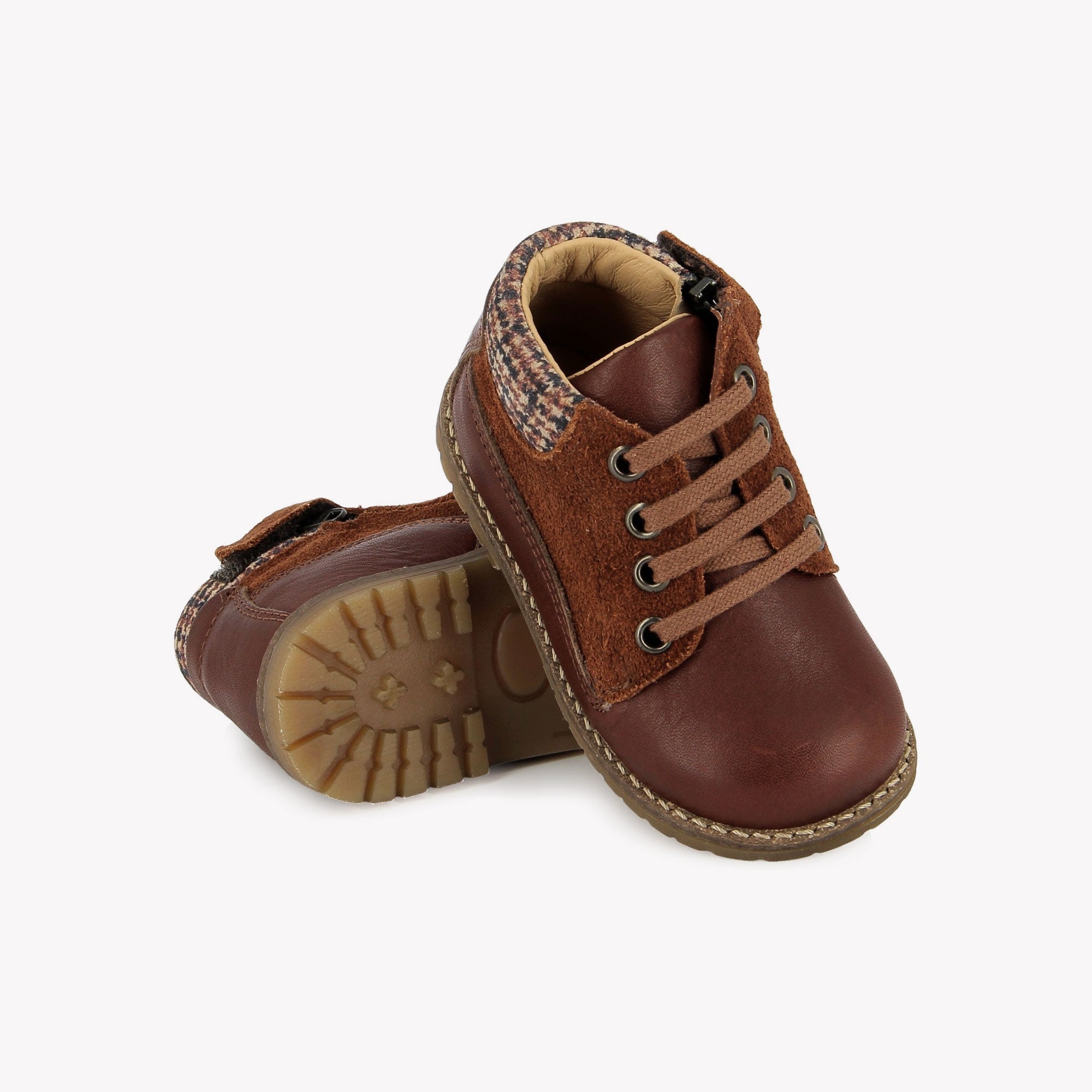 BOB ZIP WORK - NAPPA-VELOURS O - CAMEL POM D'API