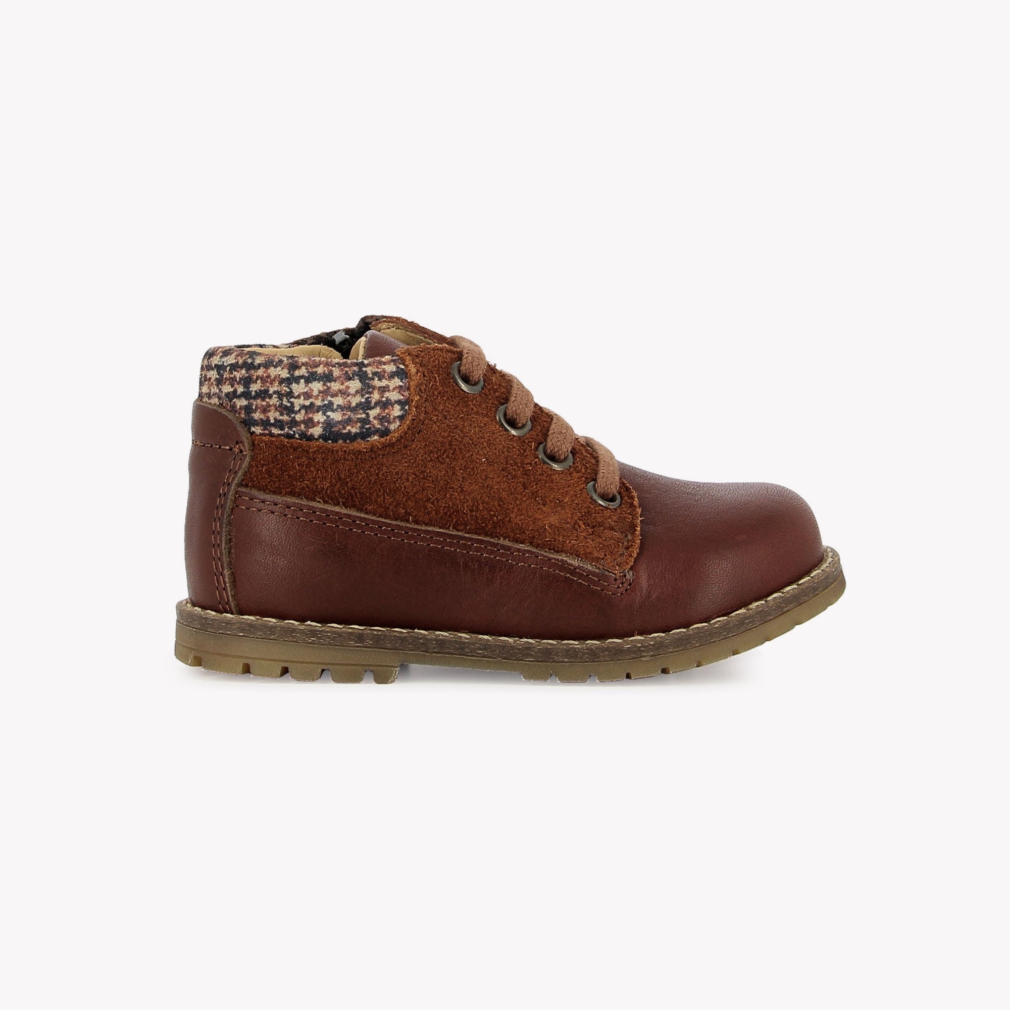 BOB ZIP WORK - NAPPA-VELOURS O - CAMEL POM D'API