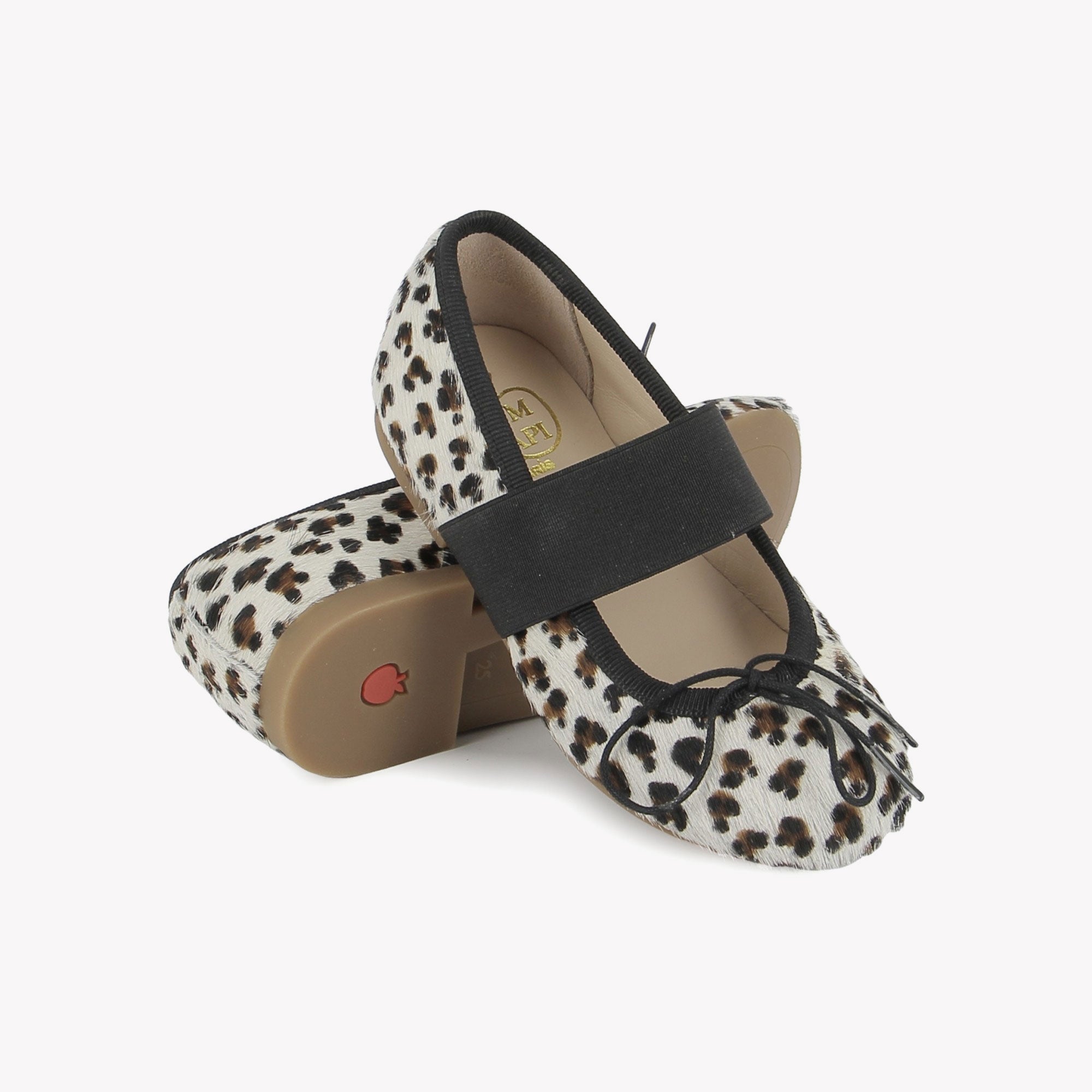 DORY ELAST - LEOPARD SMALL - BLANCO POM D'API