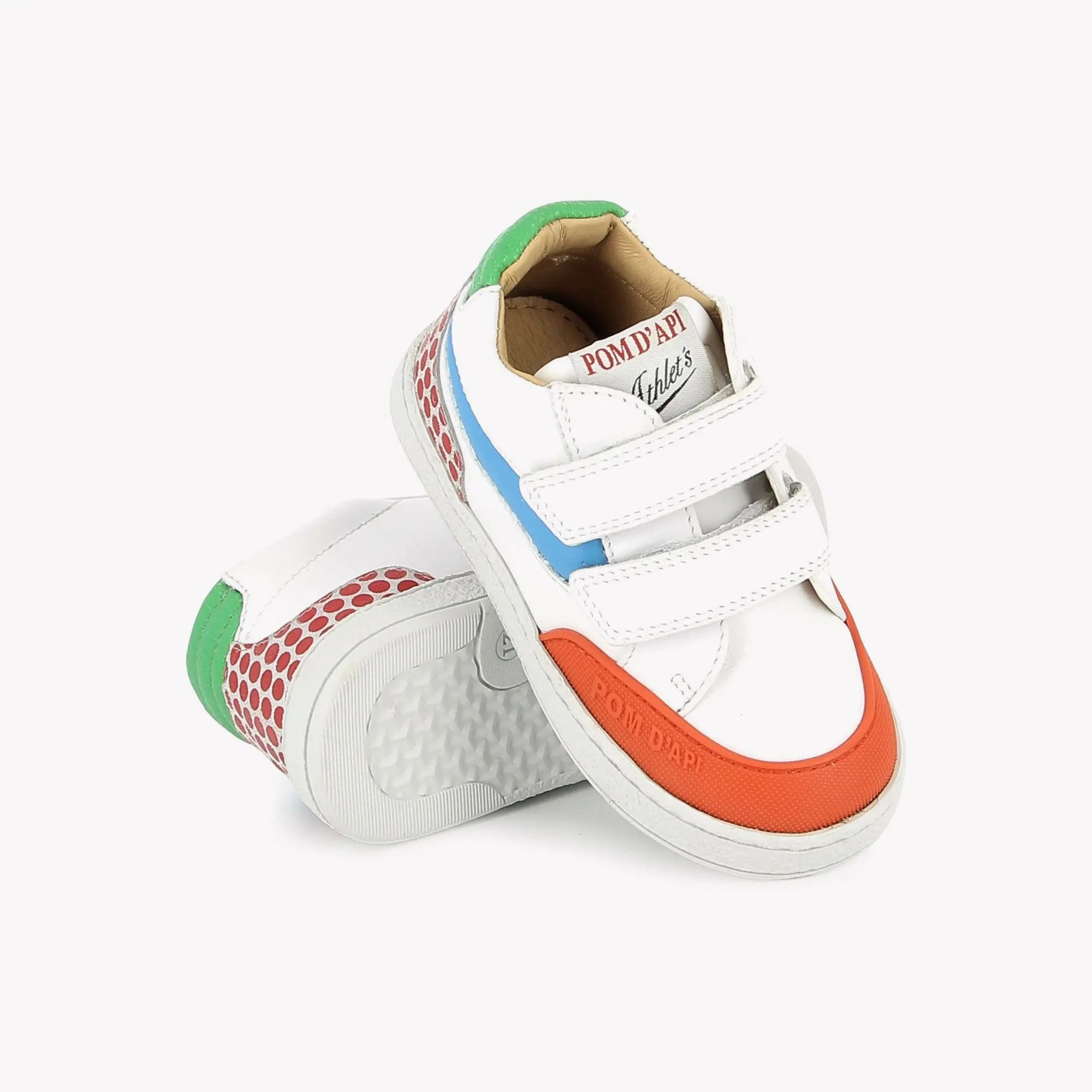 MOUSSE BACKY – NAPPA-POIS – BIANCO-BLUE-ROSSO Pom d'Api