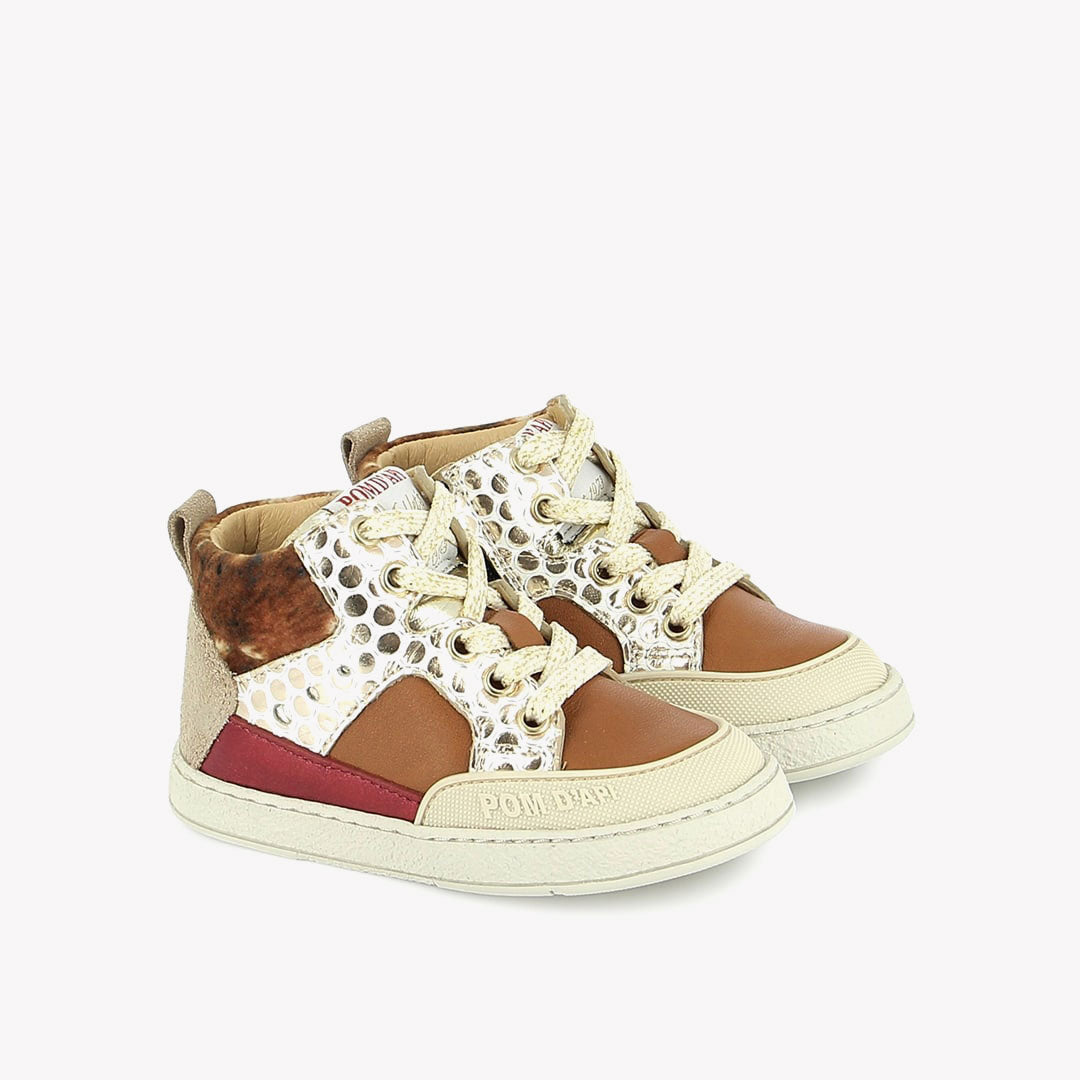 MOUSSE BUMP - NAPPA-HAIRY - OFF WHITE-LEO PURPLE POM D'API