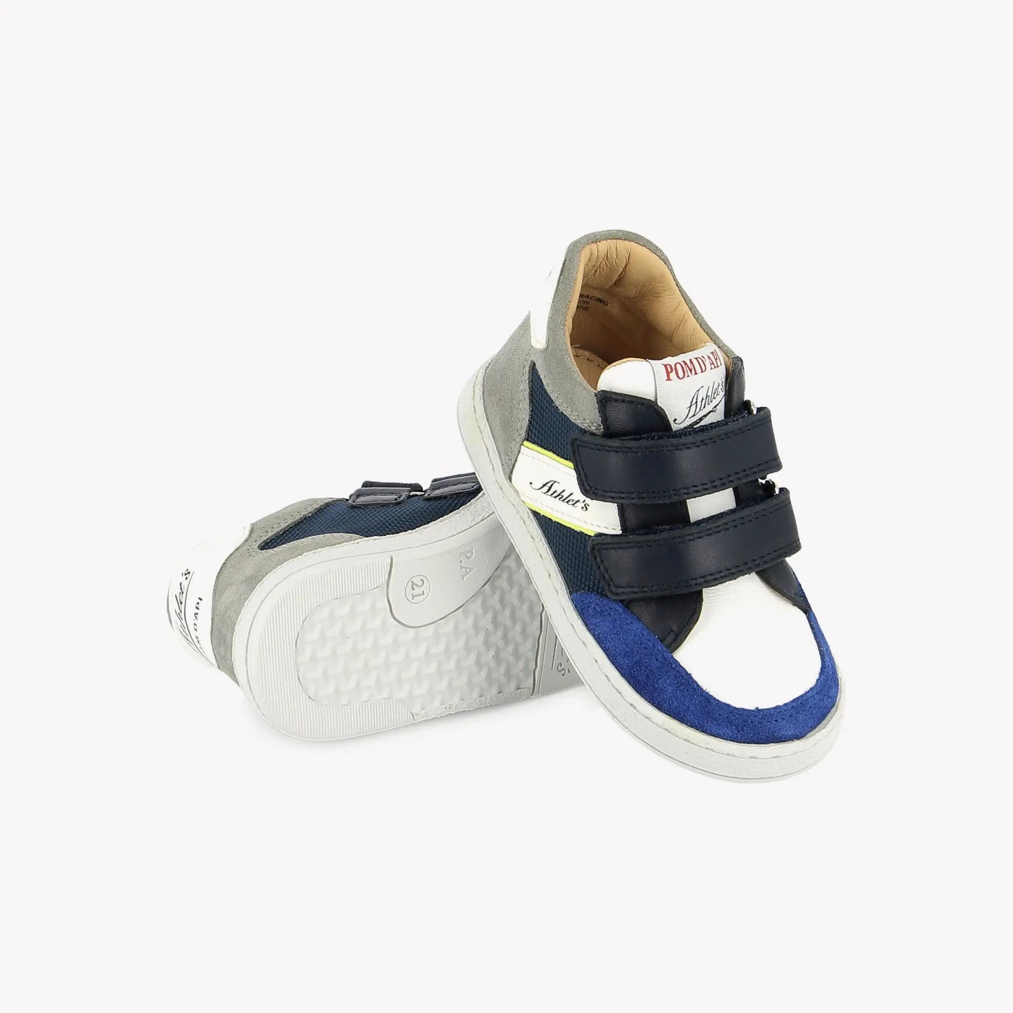 MOUSSE EASY RACING - NAPPA-NYLON - OFF WHITE-MARINE Pom d'Api