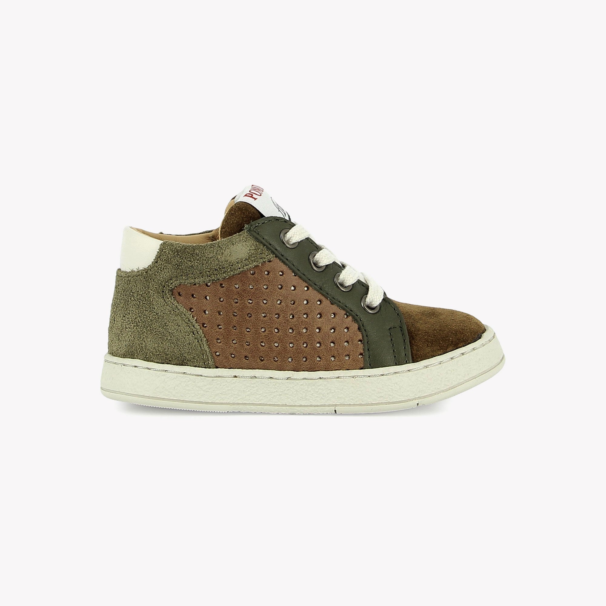 MOUSSE LACE PERFO - VELOURS OILY - DK CAMEL-OLIVE POM D'API