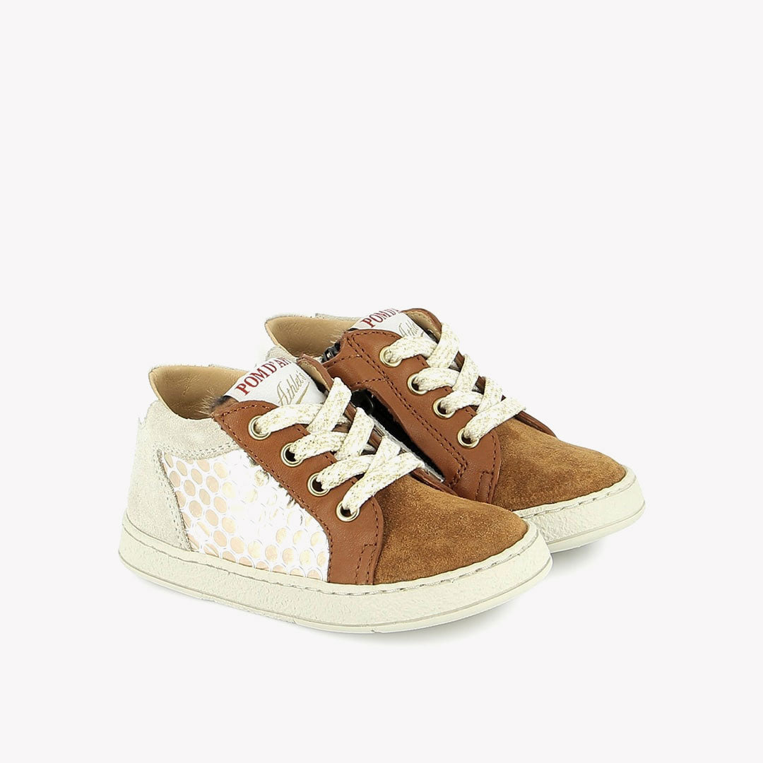 ZIP TOP MOUSSE - NAPPA-HAIRY - CARAMEL-LEO POM D'API