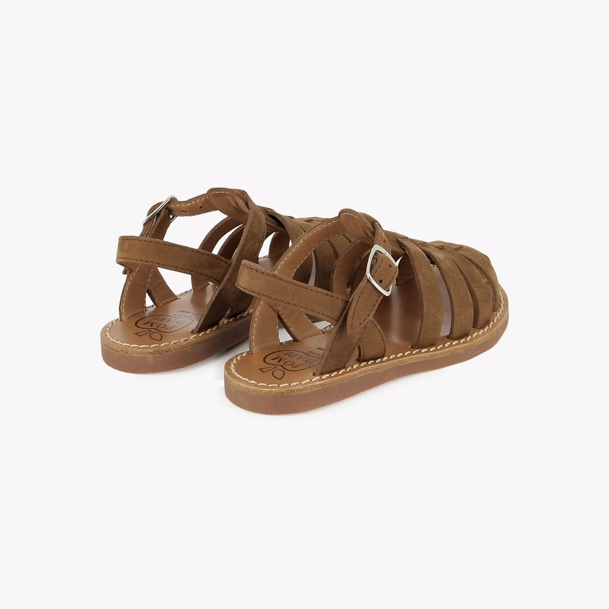 PLAGE-STITCH DAD - NUBUCK - COGNAC Pom d'Api