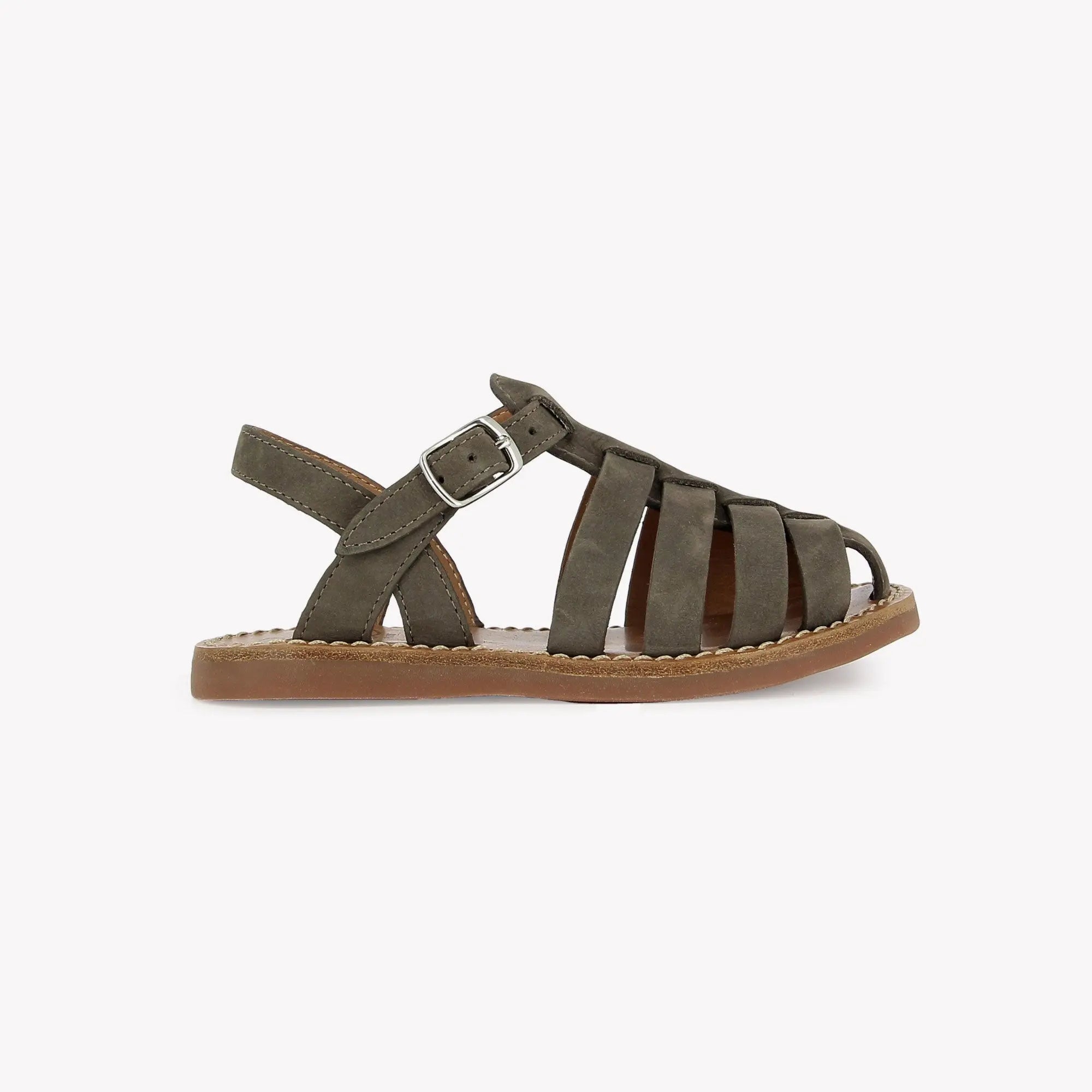 PLAGE-STITCH DAD - NUBUCK - MARRON GLACE Pom d'Api