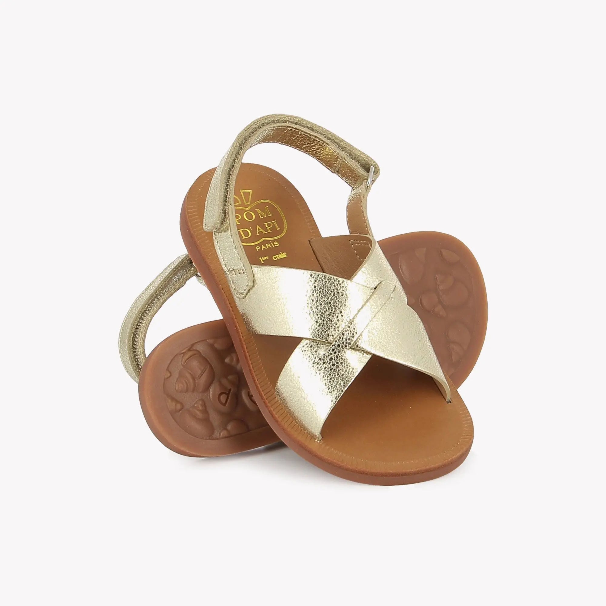 PLAGETTE CROSS - LAMINATO MILLED - PLATINE Pom d'Api