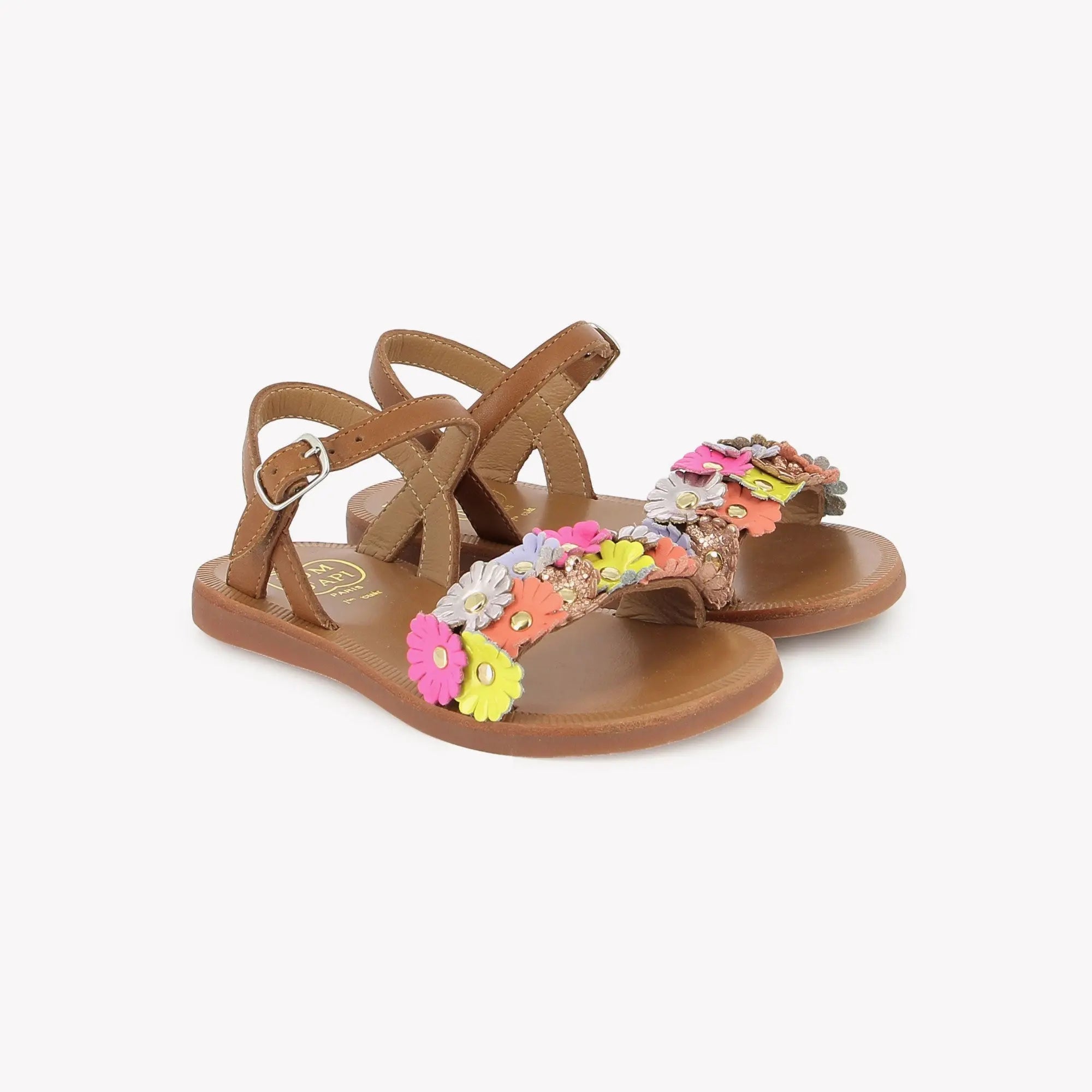 PLAGETTE MULTI FLO - NAPPA - CUERO-MULTI Pom d'Api