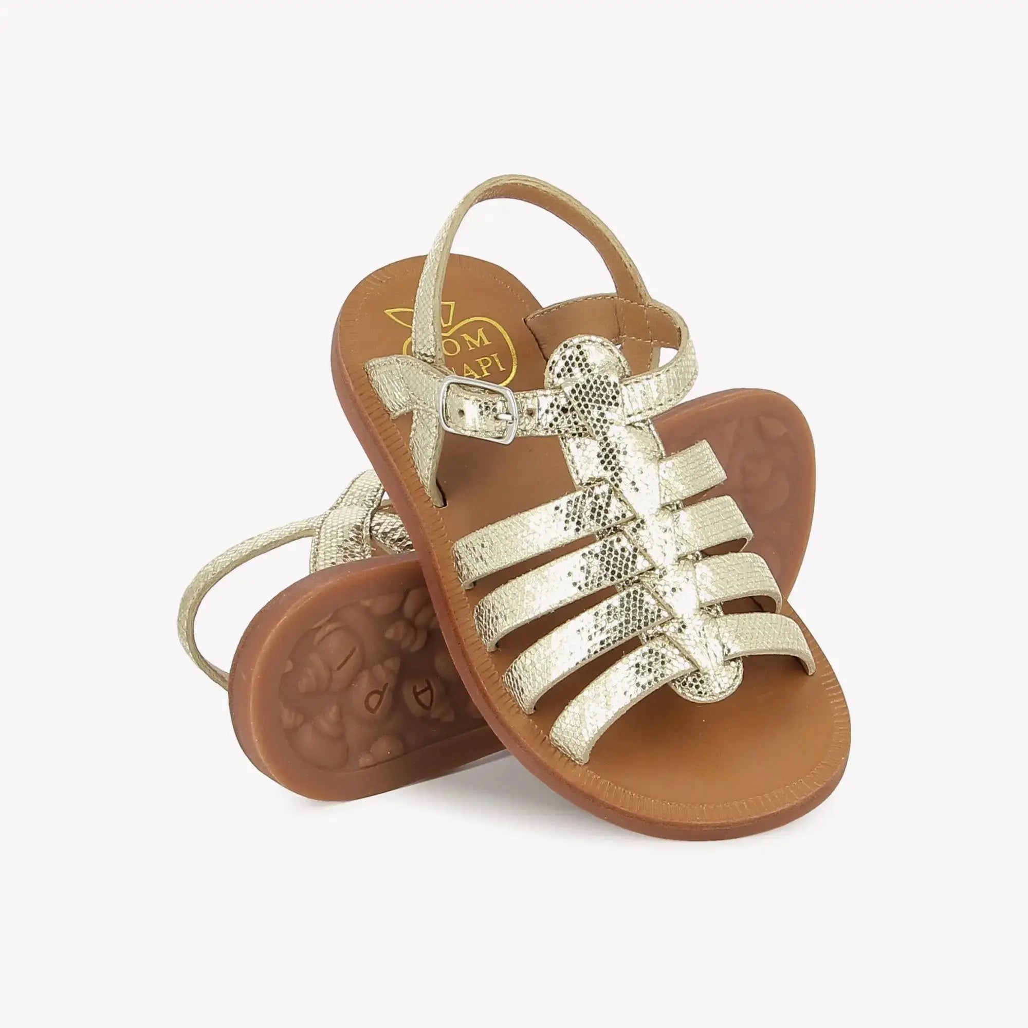 PLAGETTE STRAP - MILOS - PLATINE Pom d'Api