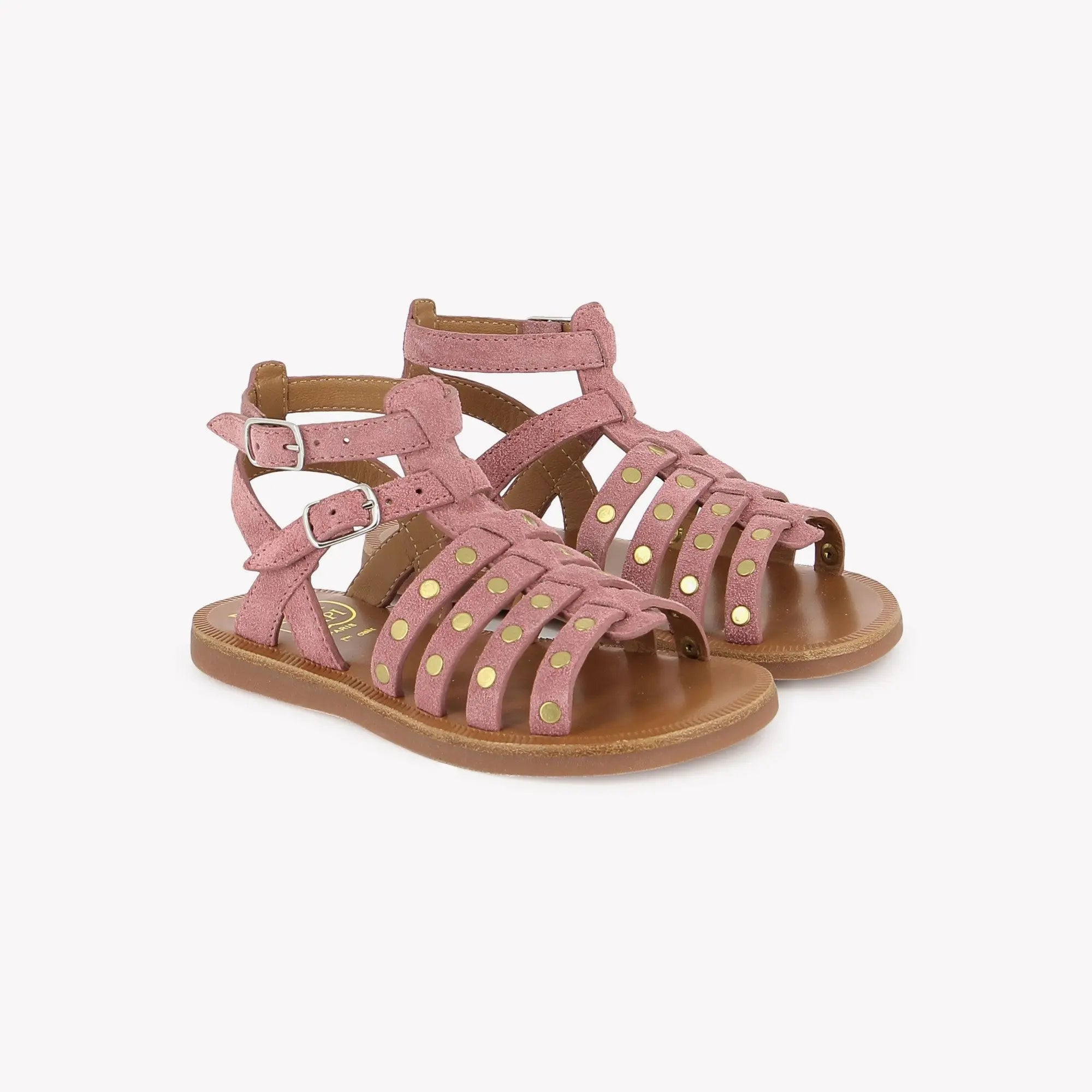 PLAGETTE STUD - VELOURS - ROSY Pom d'Api