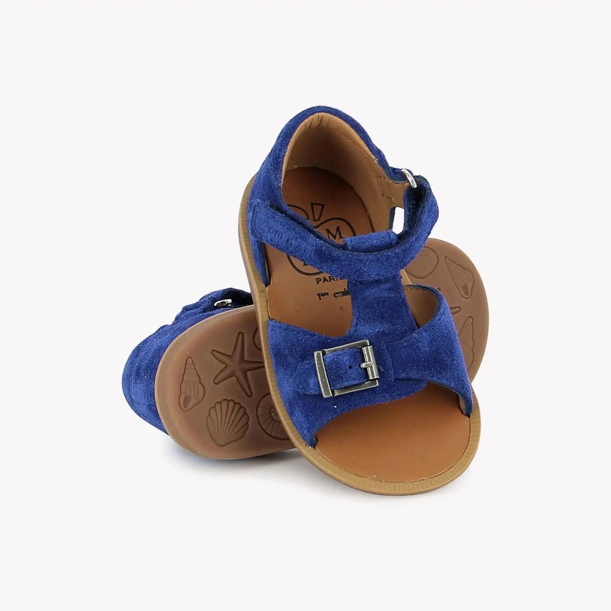 POPPY EASY - VELOURS - BLEU ELECTRIC Pom d'Api