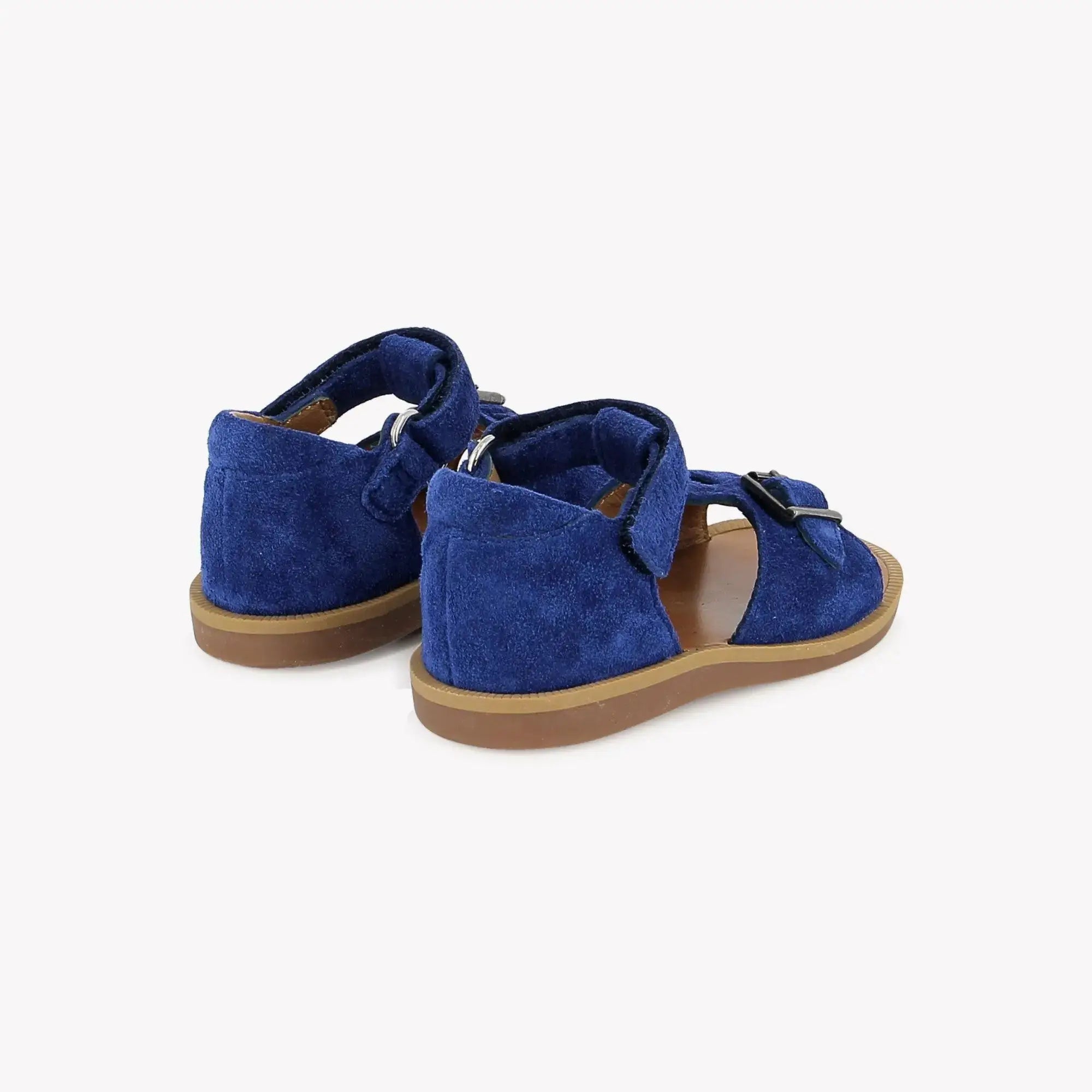 POPPY EASY - VELOURS - BLEU ELECTRIC Pom d'Api