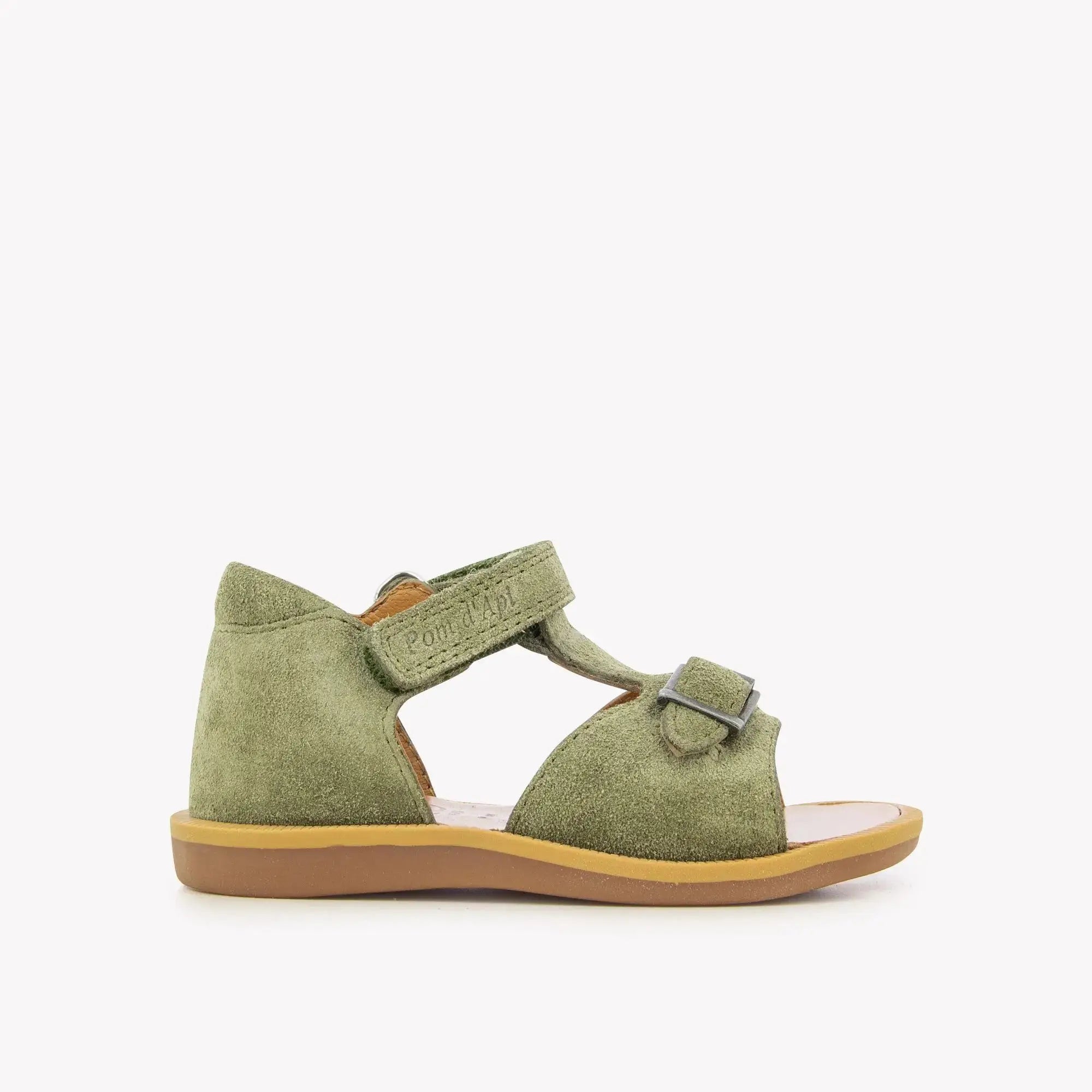 SANDALES en - POPPY EASY - VELOURS - KAKI