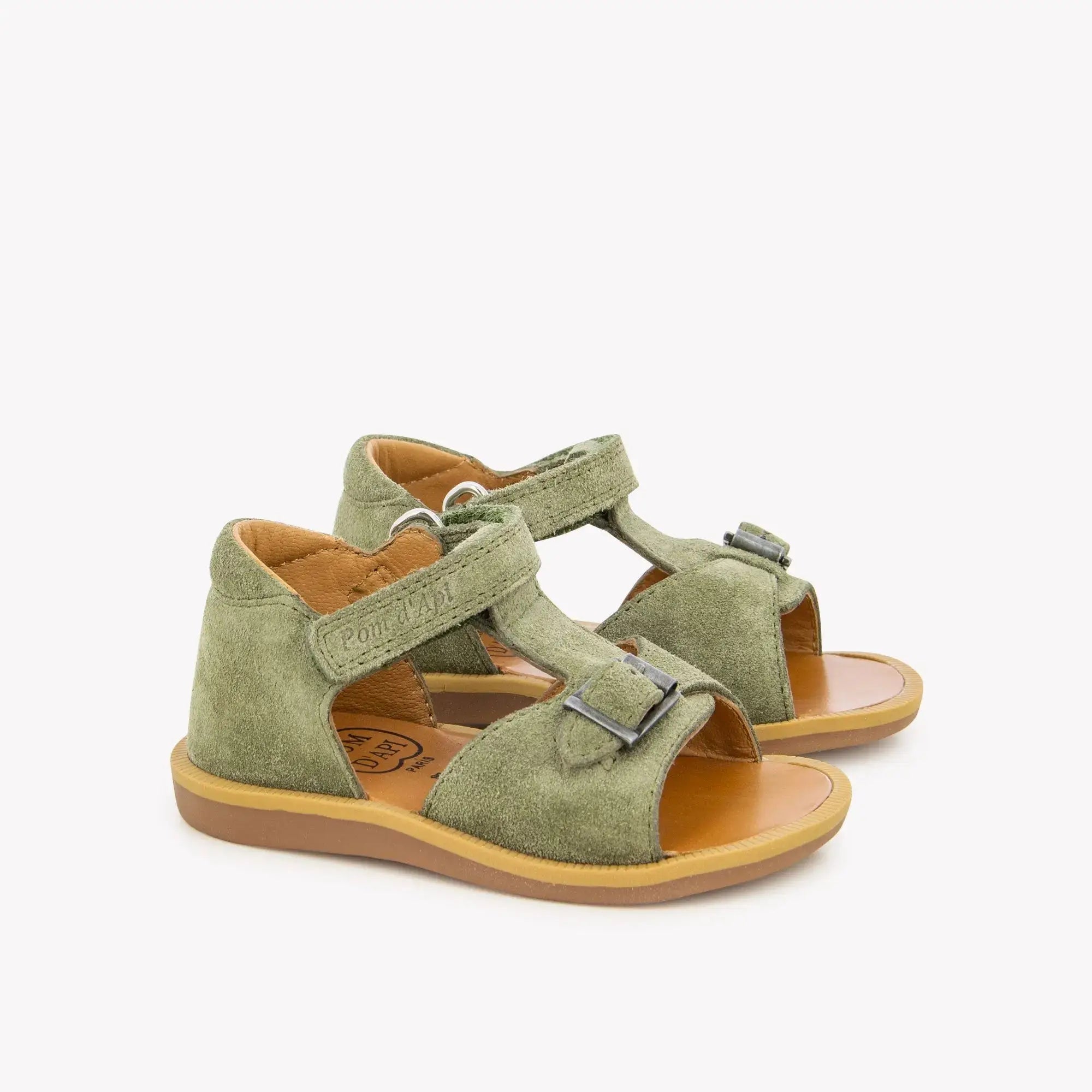 POPPY EASY - VELOURS - KAKI Pom d'Api