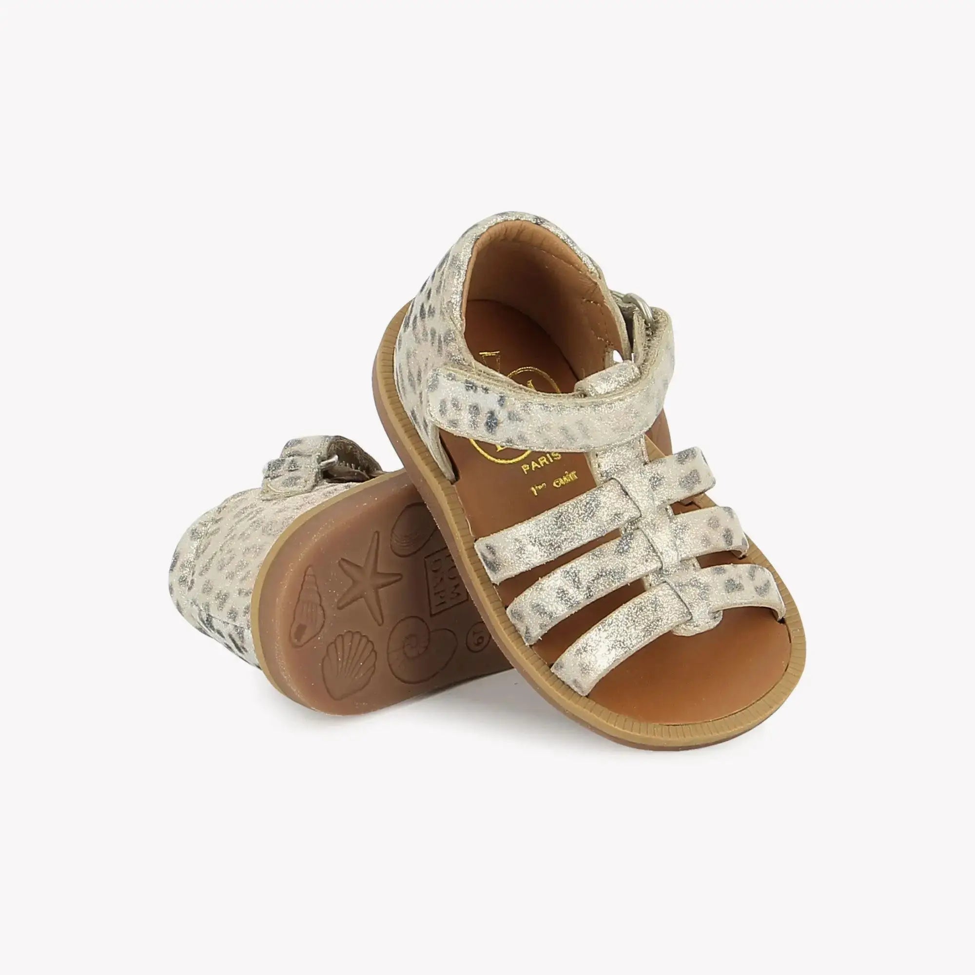 POPPY STRAP - JASPER - BIANCO-PLATINO Pom d'Api