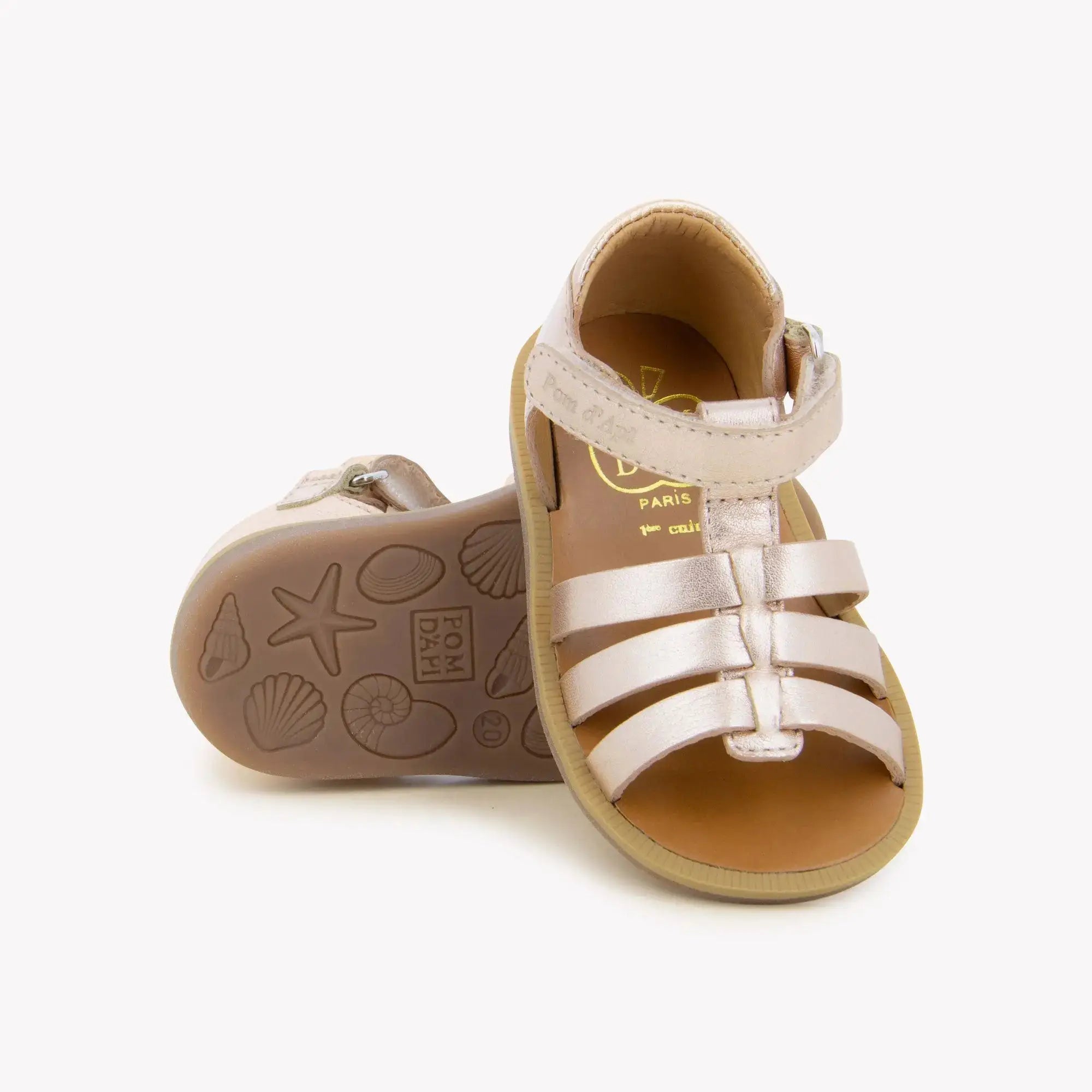 SANDALES en - POPPY STRAP - LAMINATO - CUIVRE