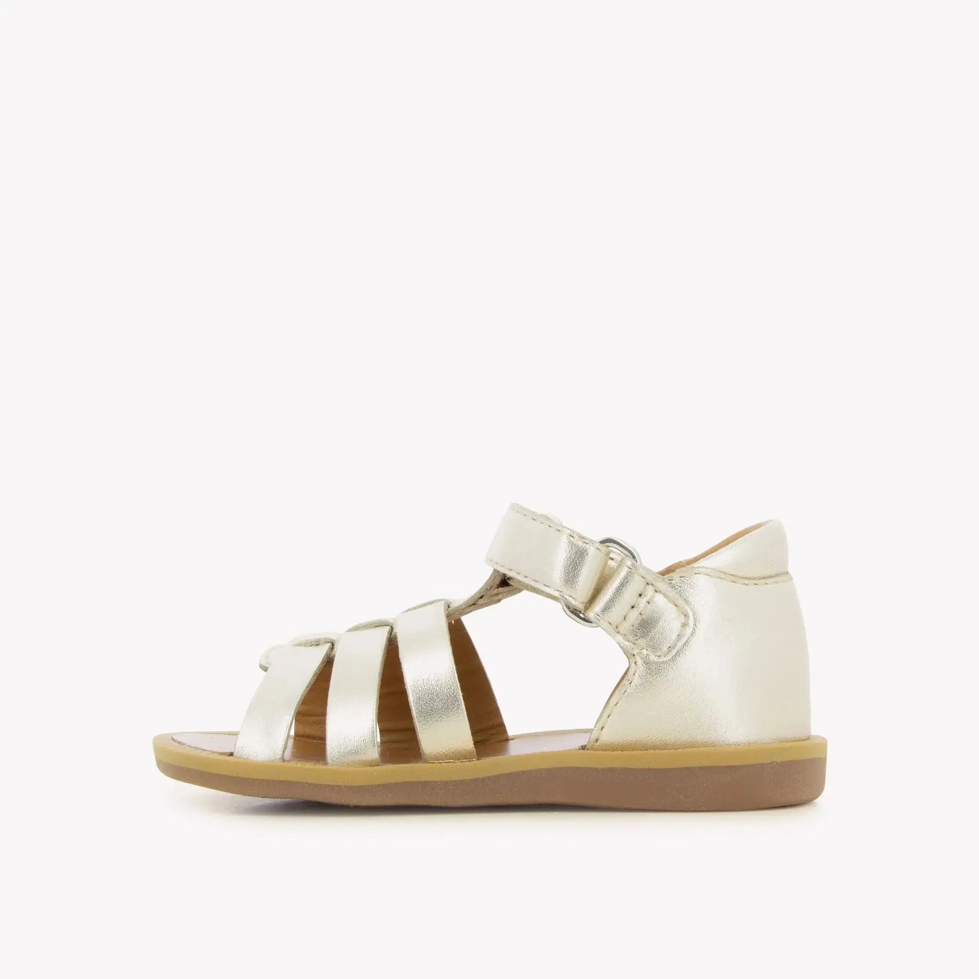 SANDALES en - POPPY STRAP - LAMINATO - PLATINE