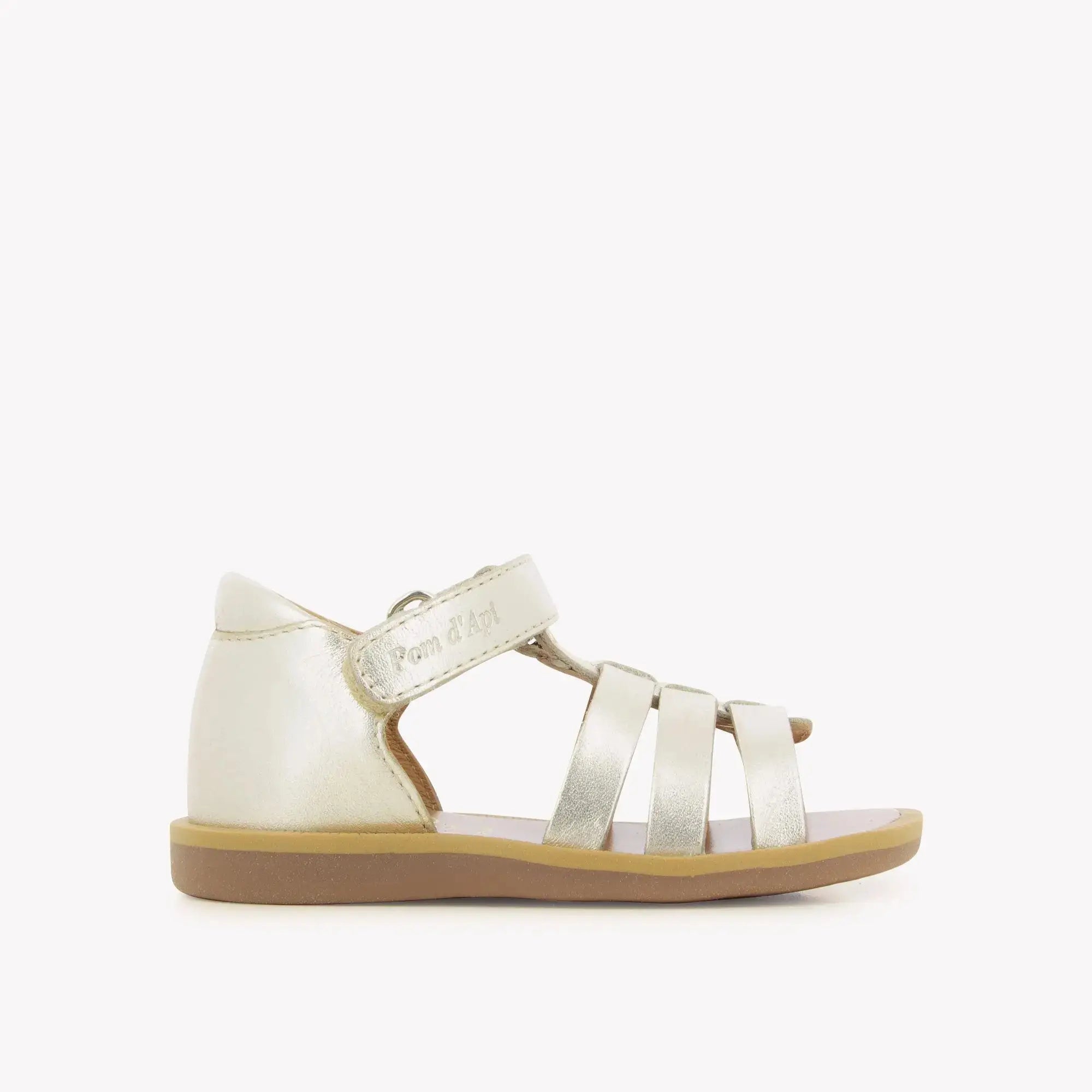 SANDALES en - POPPY STRAP - LAMINATO - PLATINE