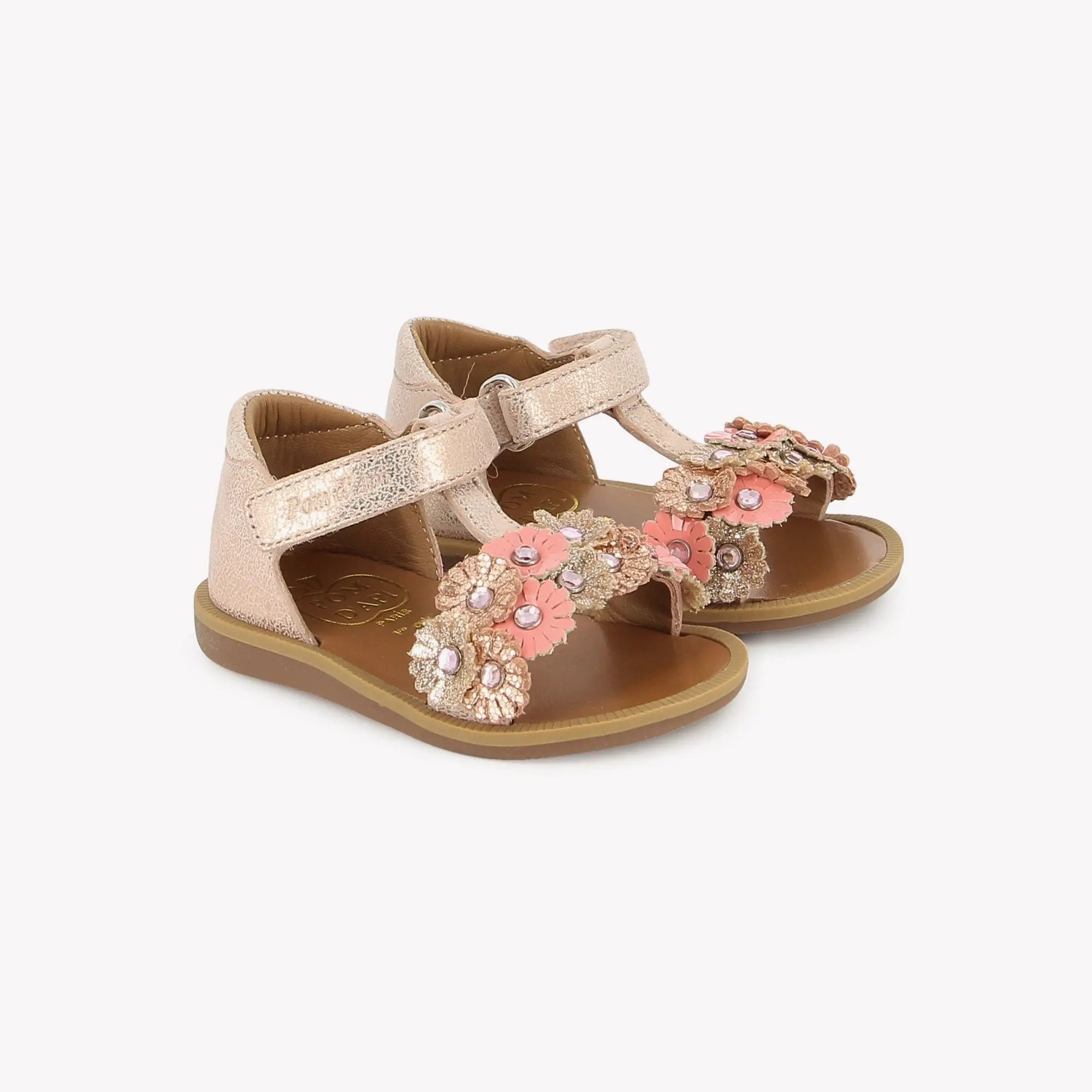 POPPY STRASS FLOWERS - MUESTRA - NUDE-MULTI Pom d'Api