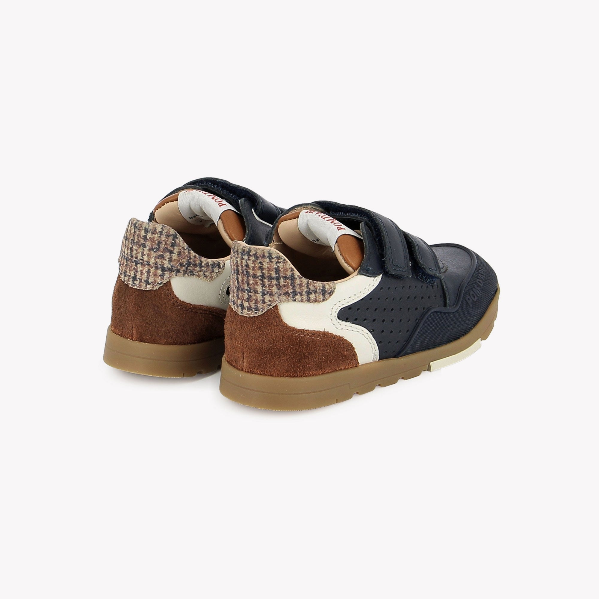 POUSS BUMP PERFO - NAPPA-VELOURS O - MARINE-CUERO POM D'API
