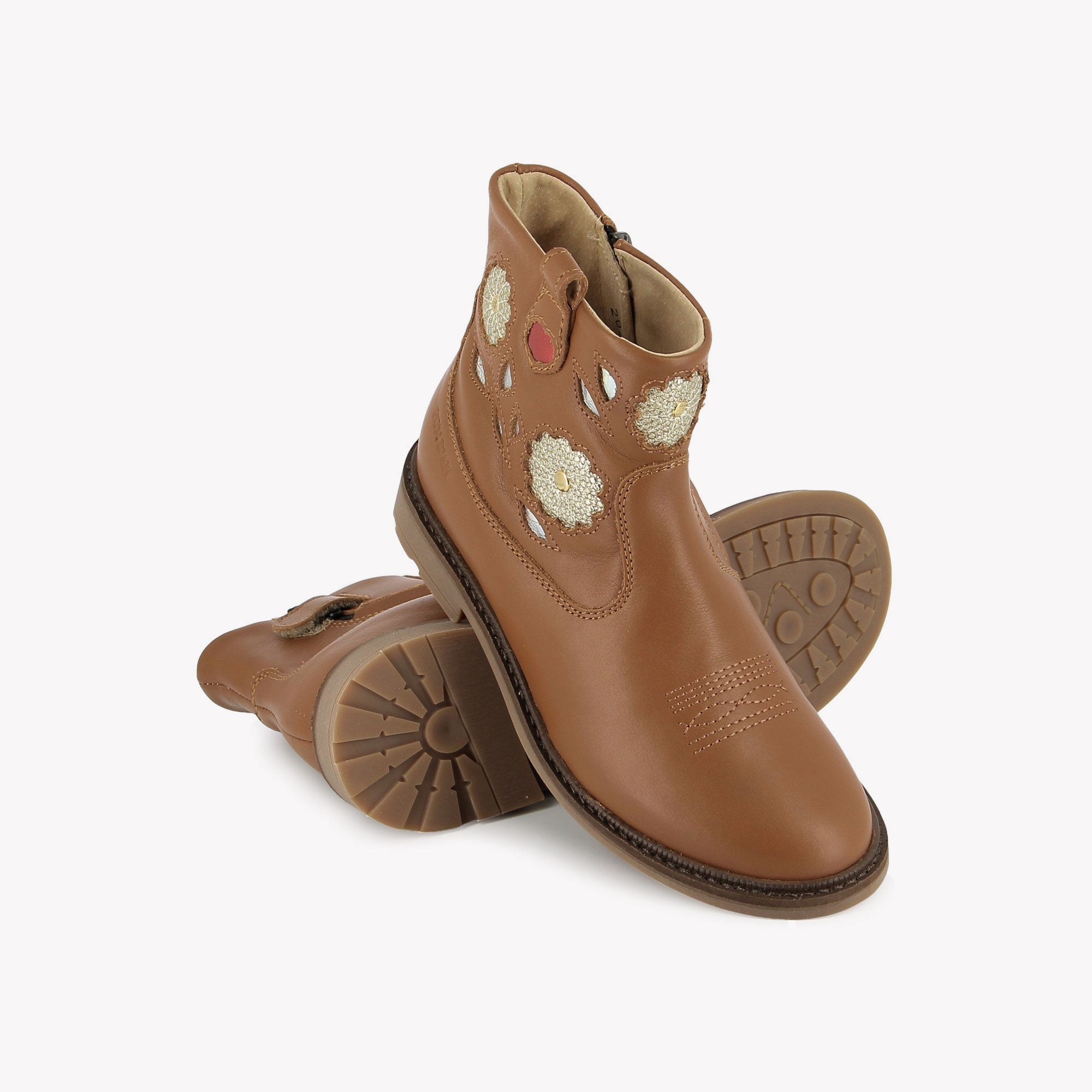 SISTER BOOTS WENDY - NAPPA - CAMEL POM D'API