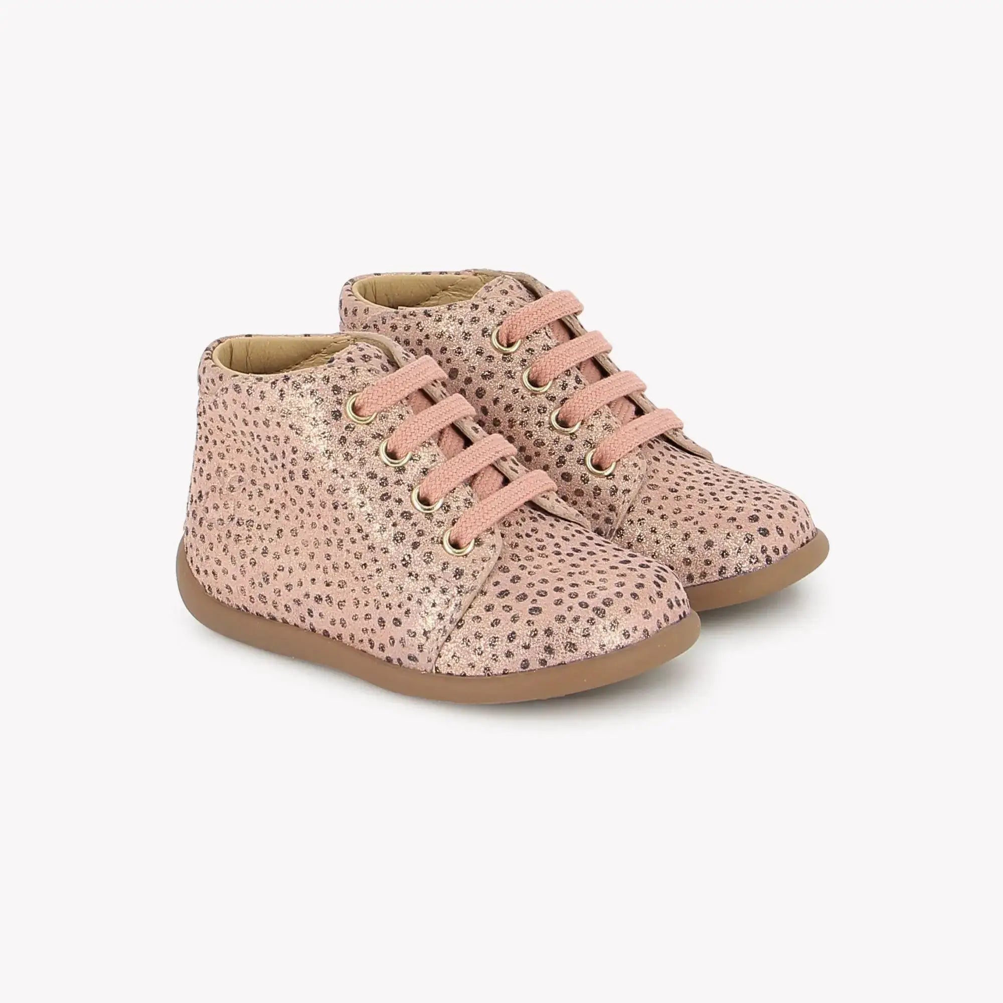 STAND-UP BOTTINE - INDIAN LUX - PINK Pom d'Api