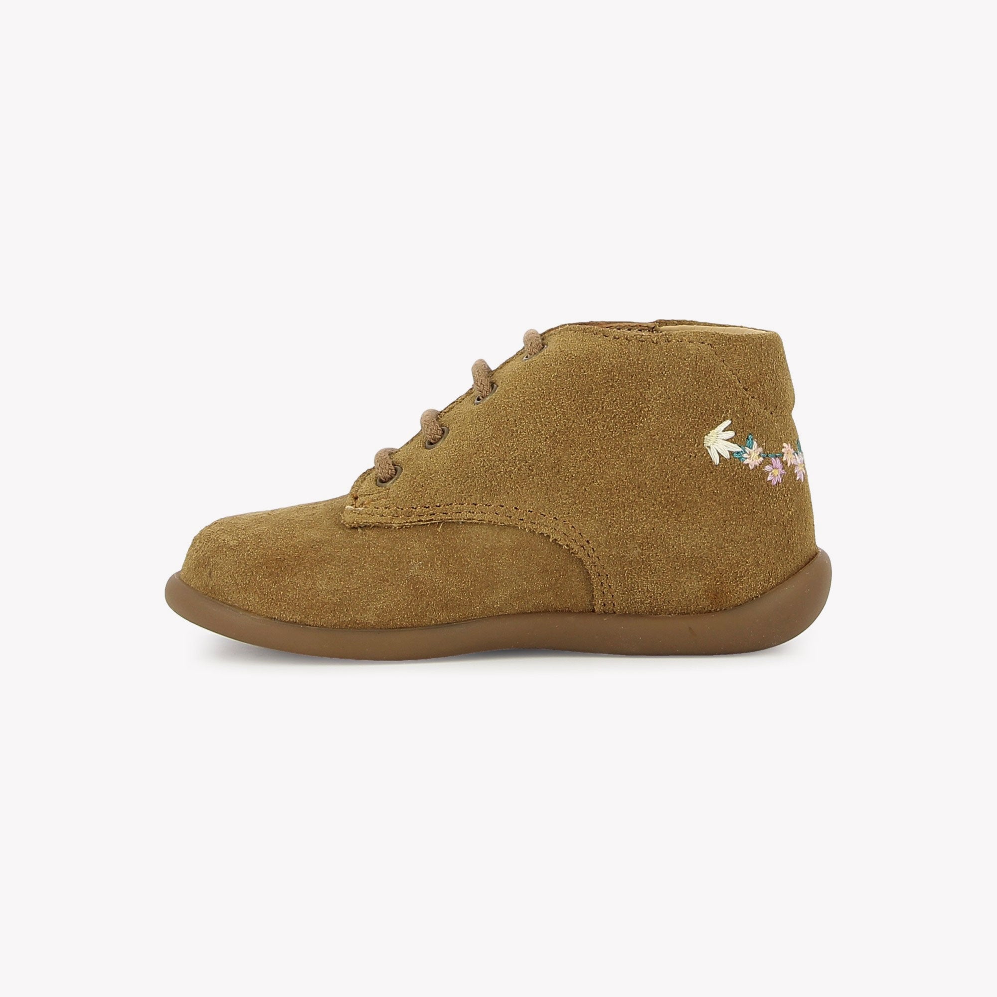 STAND-UP DERBY BROD - VELOURS - CAMEL POM D'API