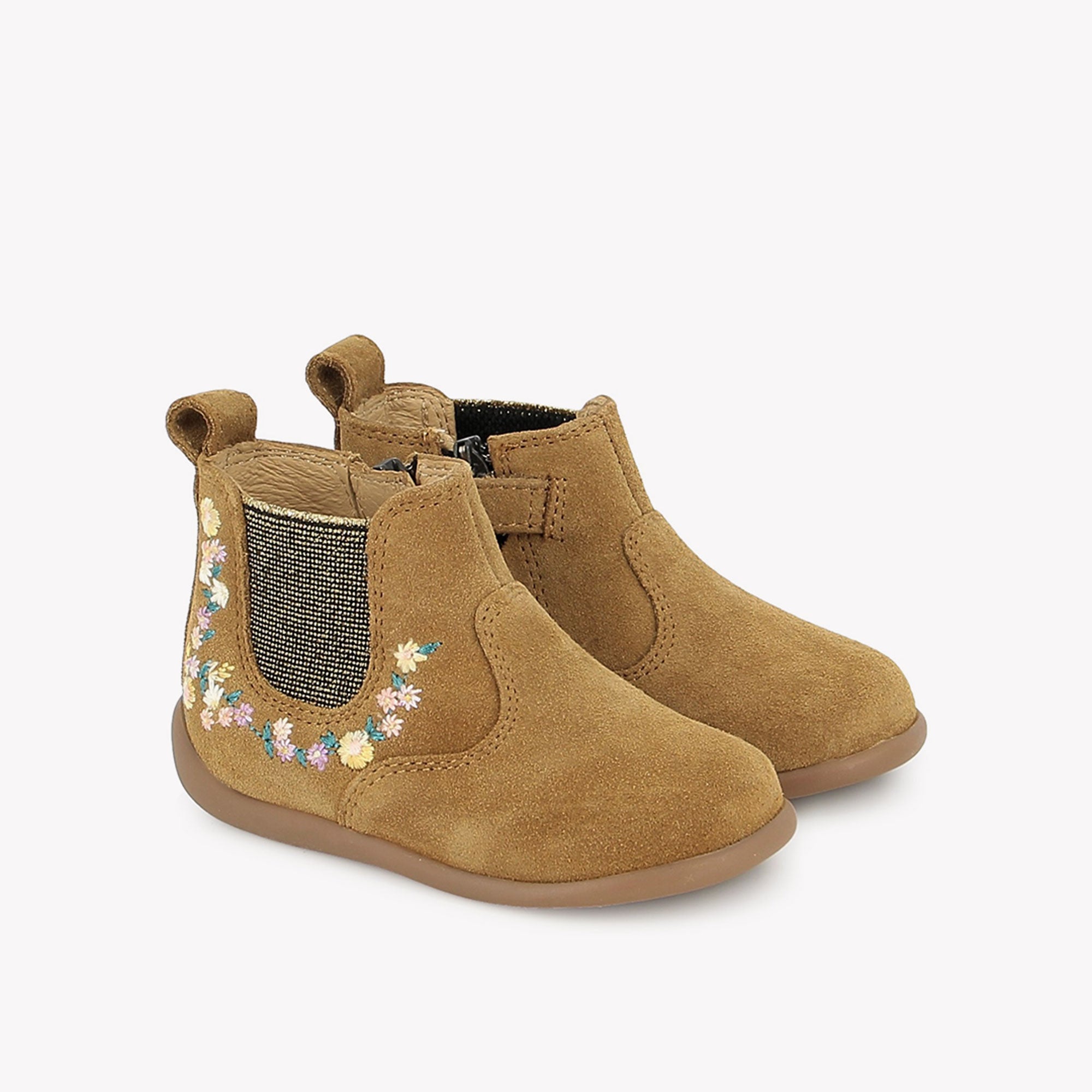 STAND-UP JOD BROD - VELOURS - CAMEL POM D'API