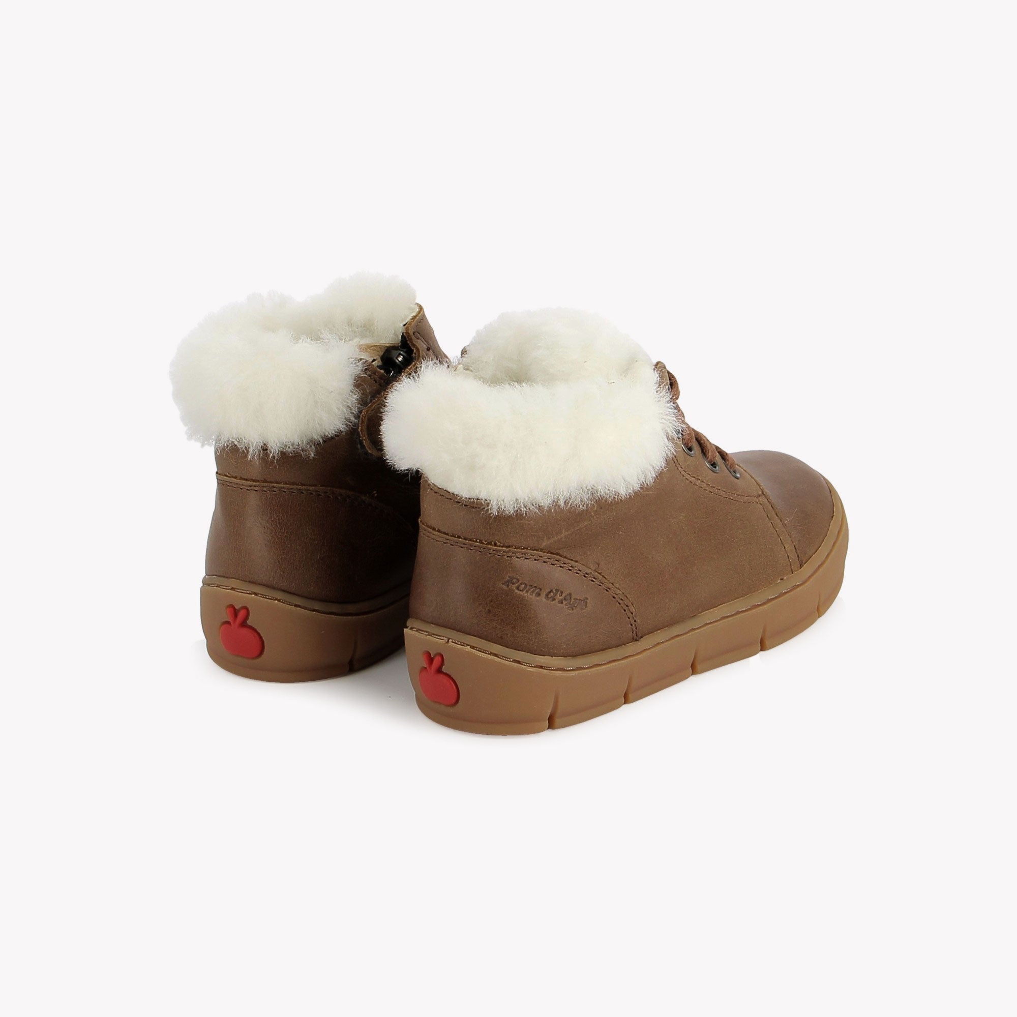 START TOP FUR - NAPPA - BROWN POM D'API