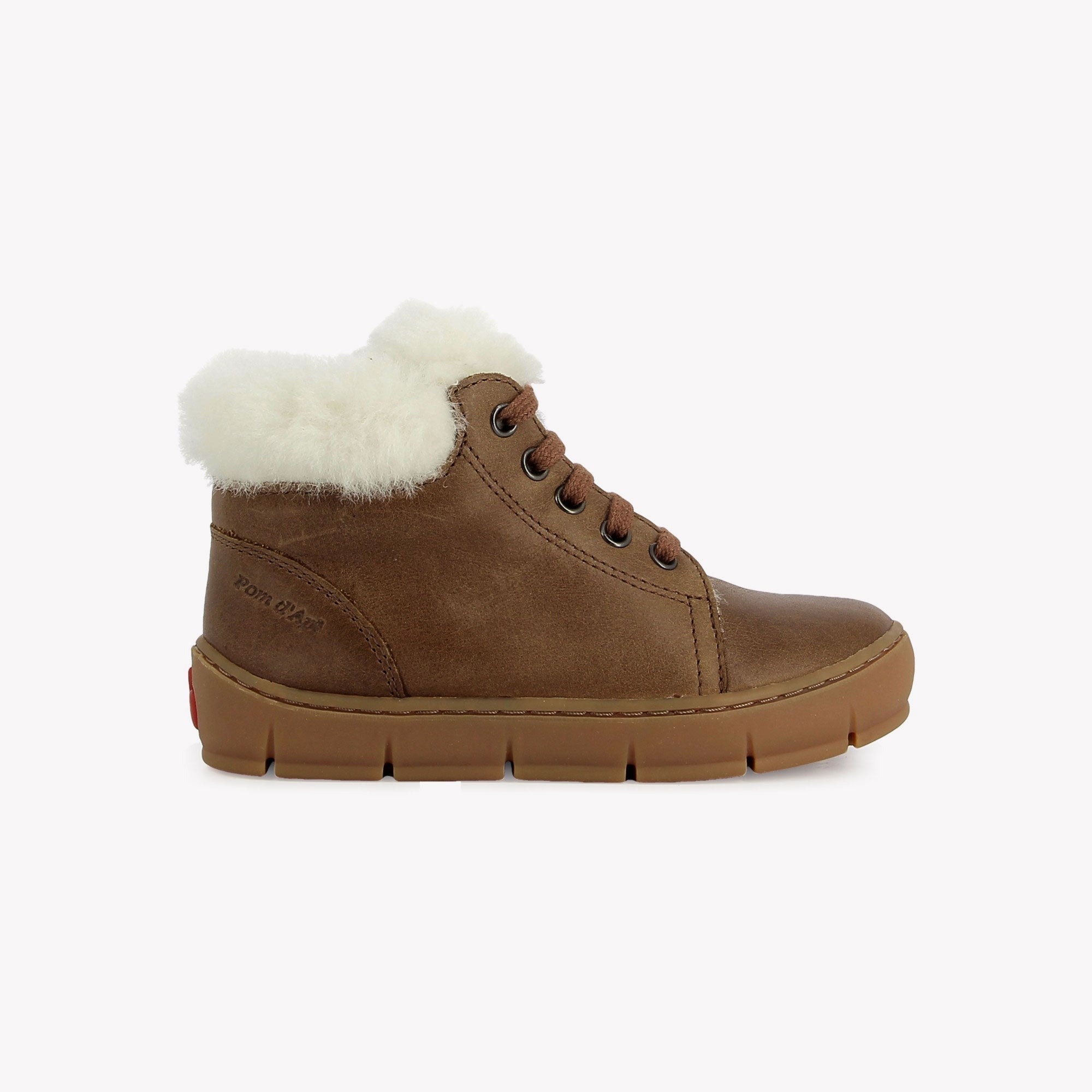 START TOP FUR - NAPPA - BROWN POM D'API