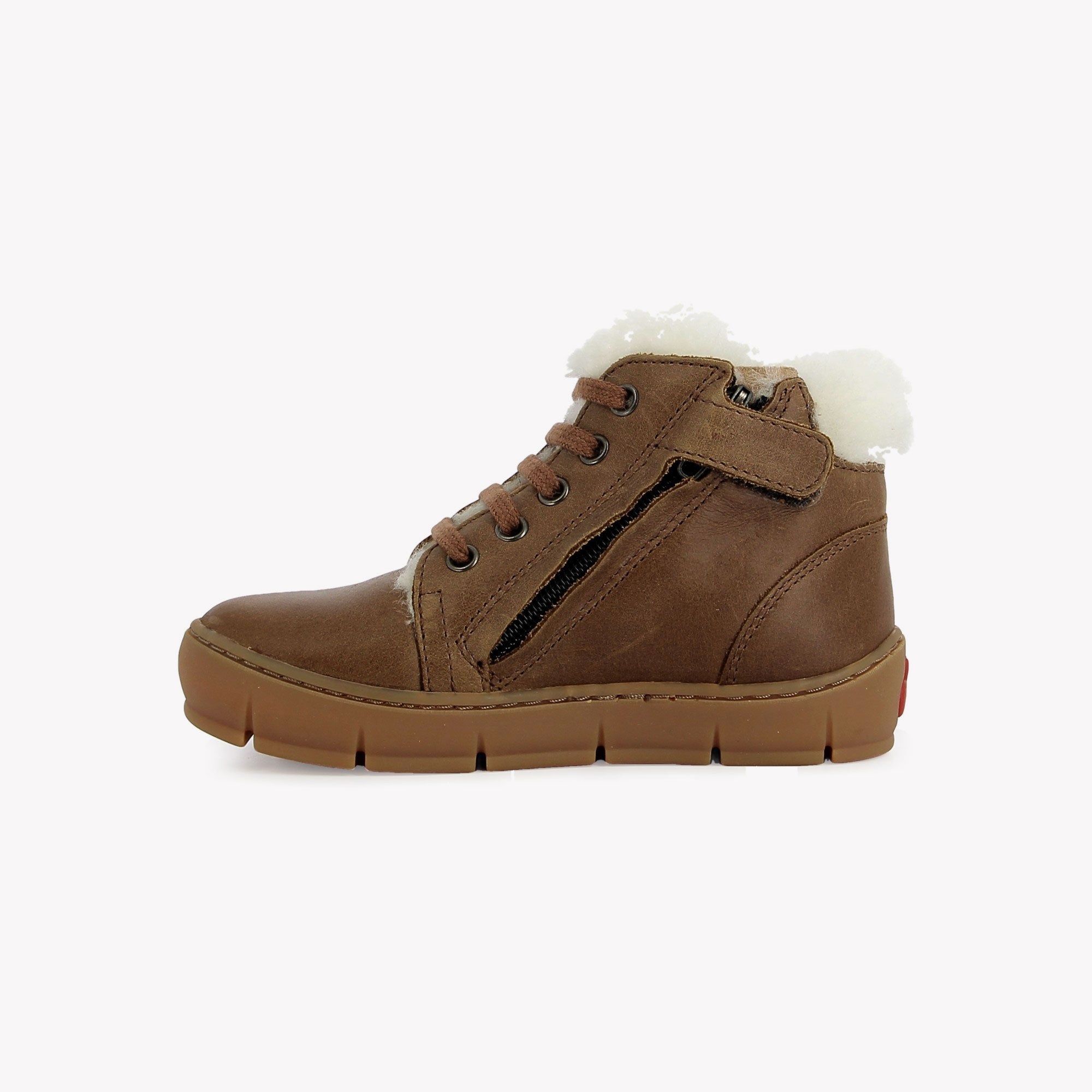 START TOP FUR - NAPPA - BROWN POM D'API