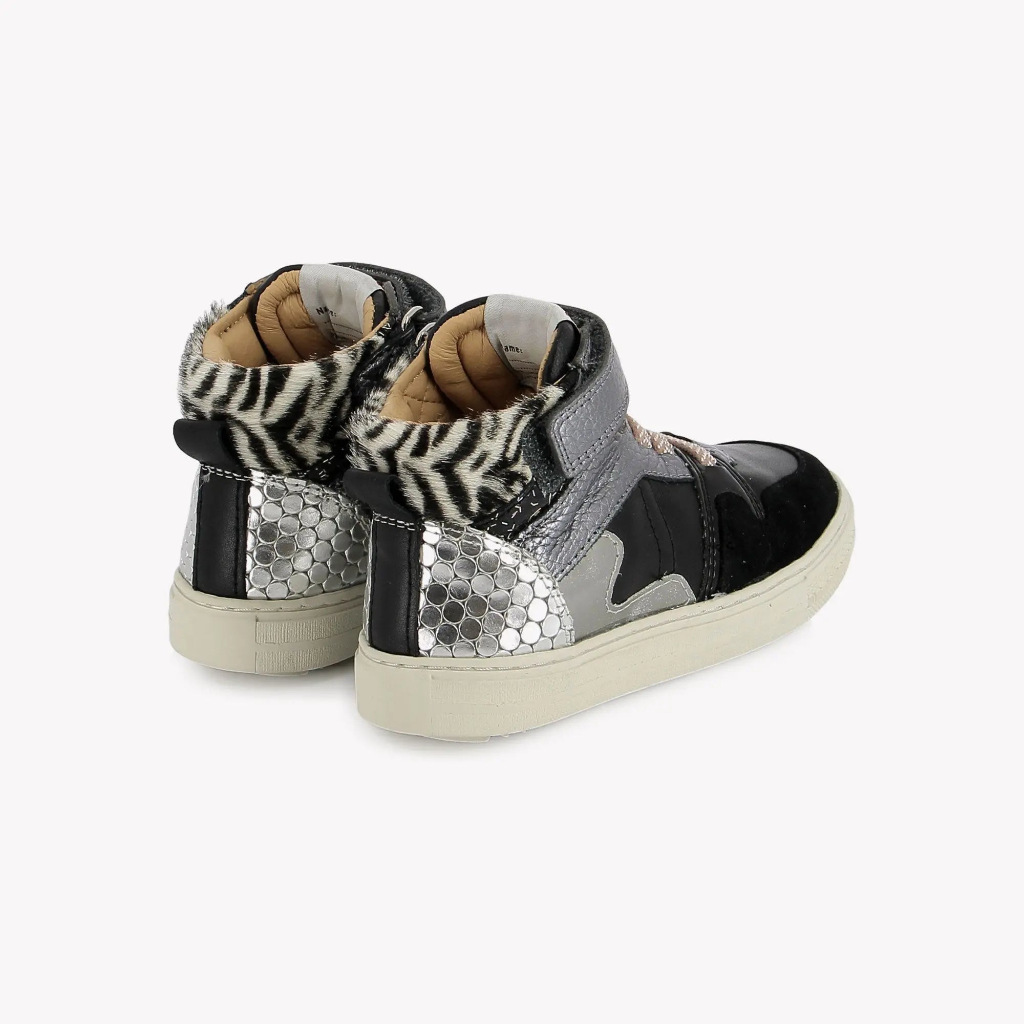 SWAG EASY STRAP - NAPPA-LAMINATO - BLACK-MULTI POM D'API