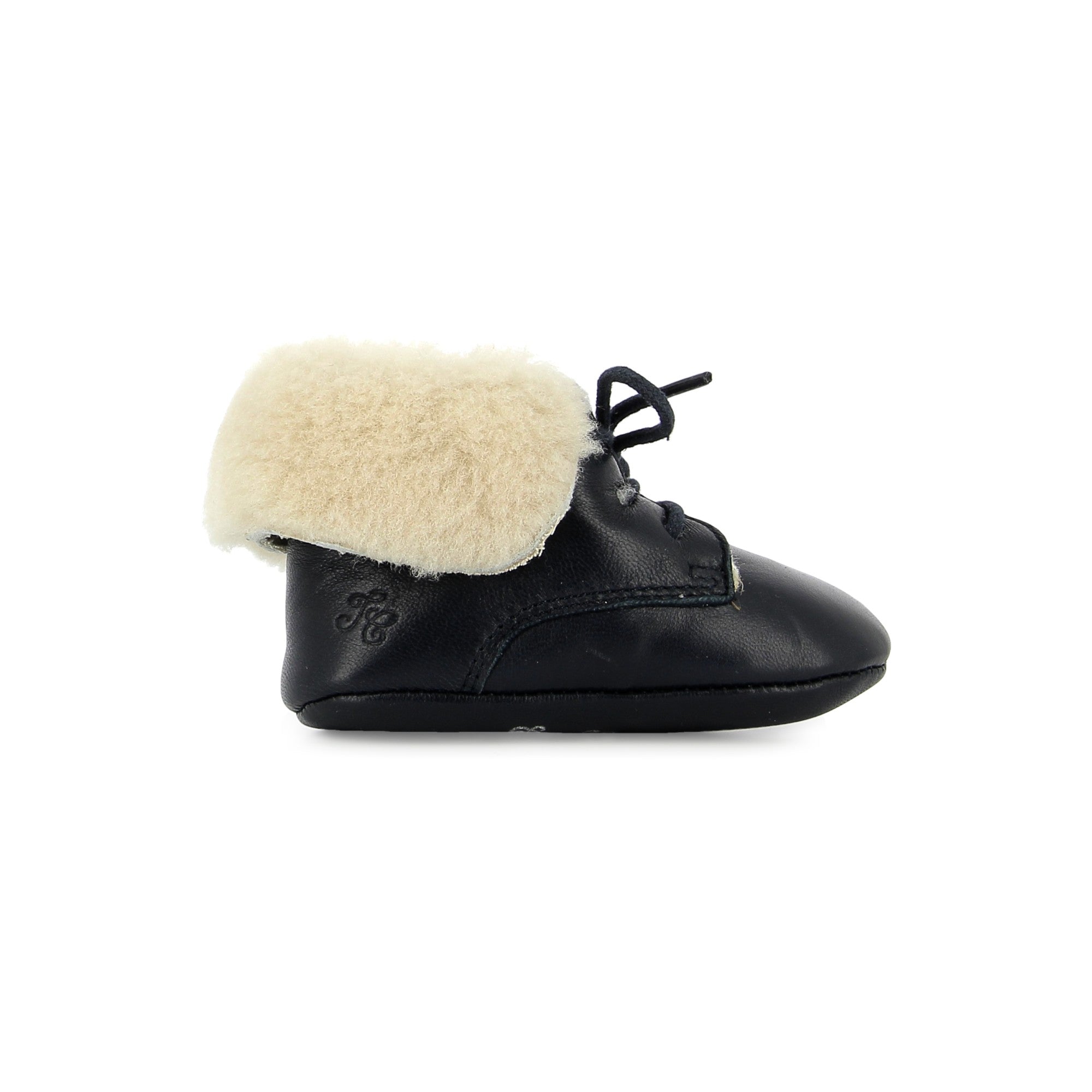 TC 15 FIRST FUR - SMOOTH LEATHER - NAVY TARTINE ET CHOCOLAT SOULIERS