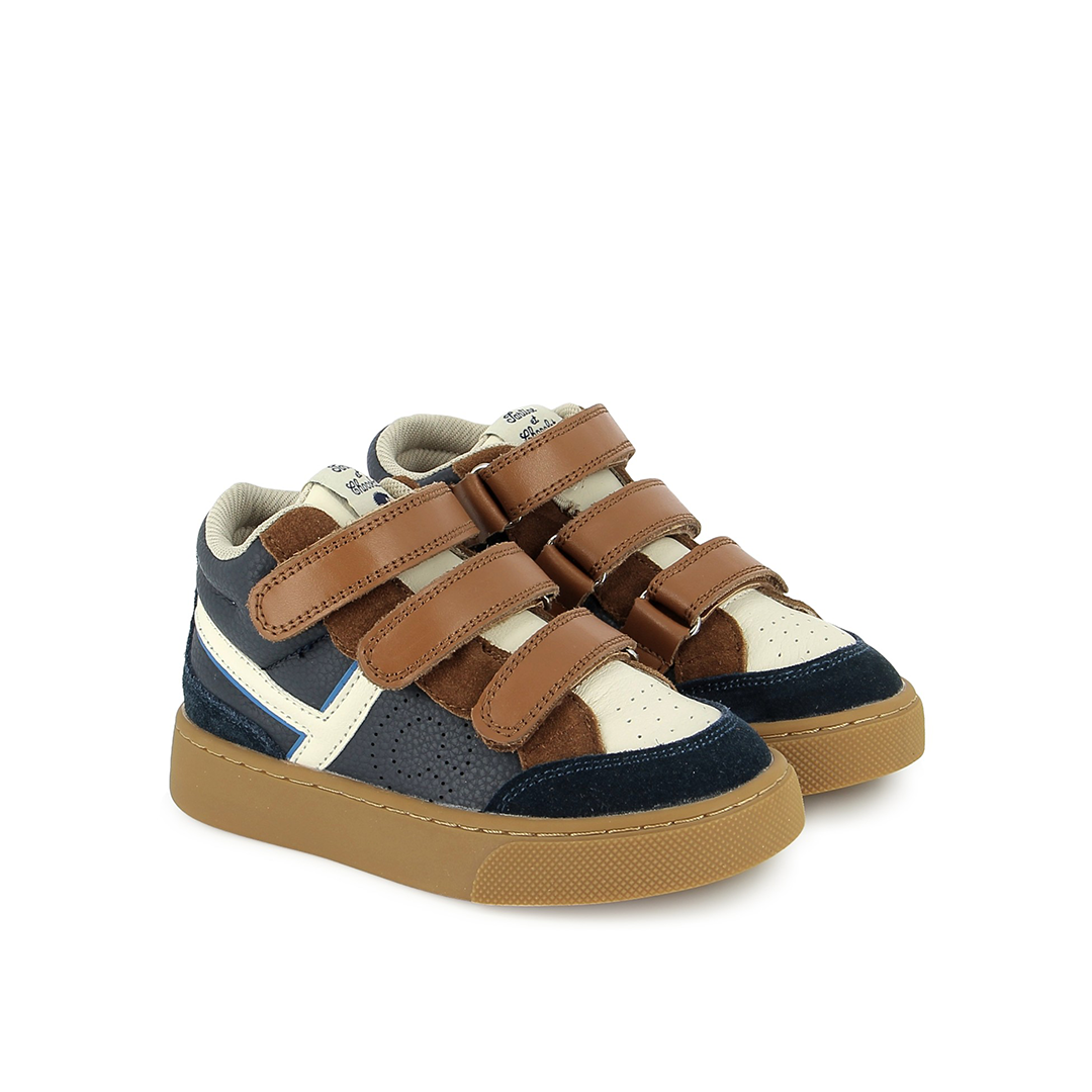 TC 17 HI EASY - NAPPA - NAVY-WHITE-CAMEL TARTINE ET CHOCOLAT SOULIERS