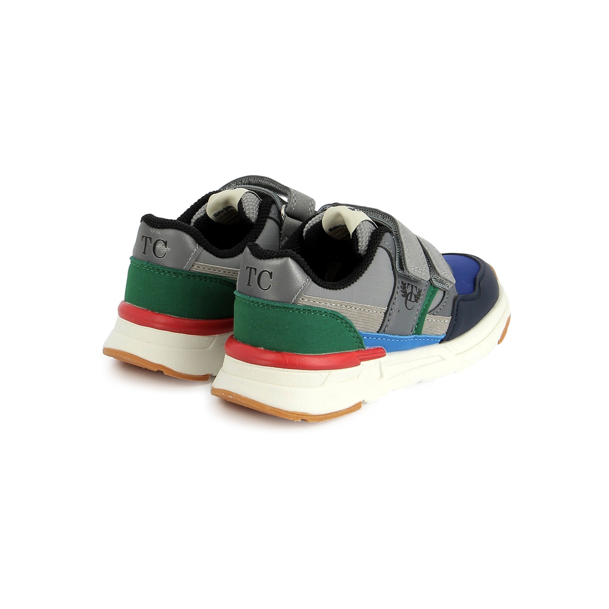 TC 18 EASY - PUR NAPPA-NYLON - GREY-BLUE-GREEN TARTINE ET CHOCOLAT SOULIERS