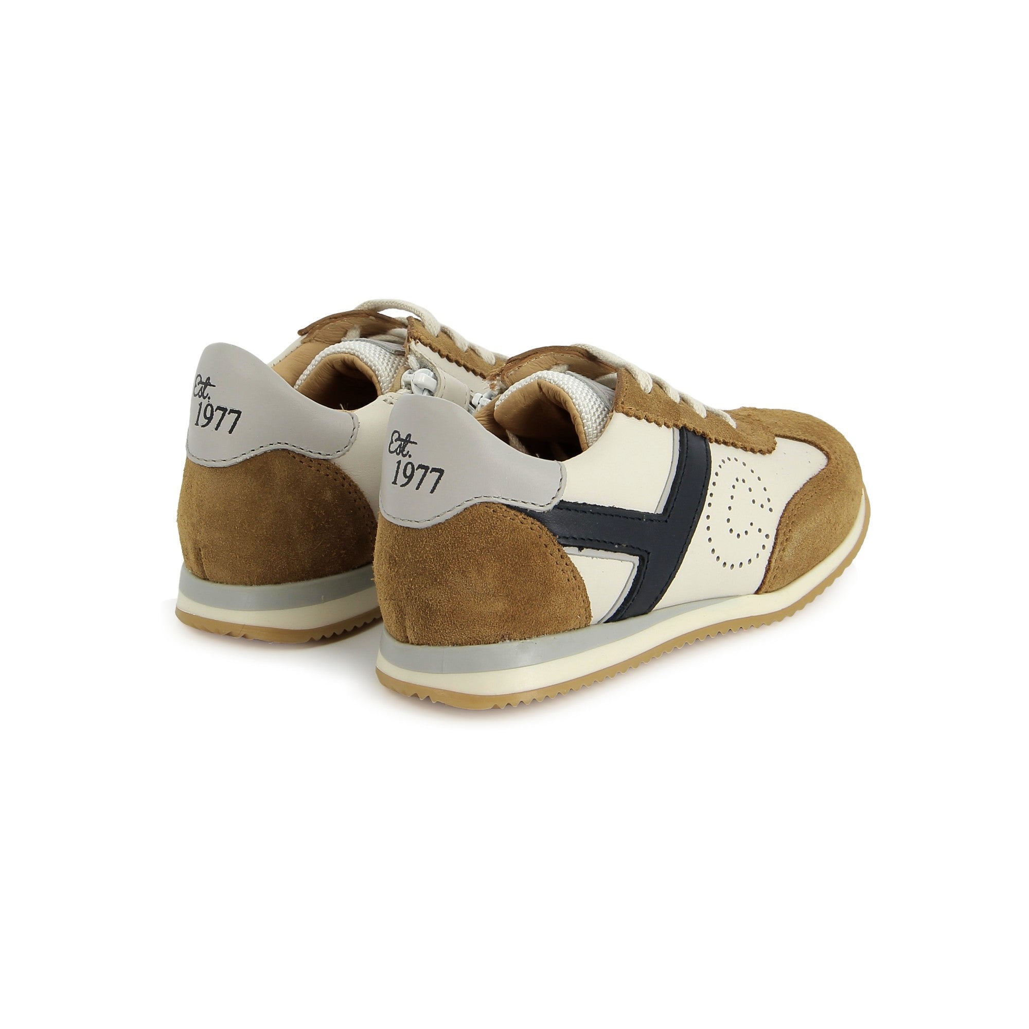TC 77 - NAPPA-VELOURS - CAMEL-CREMA - MARINE TARTINE ET CHOCOLAT SOULIERS
