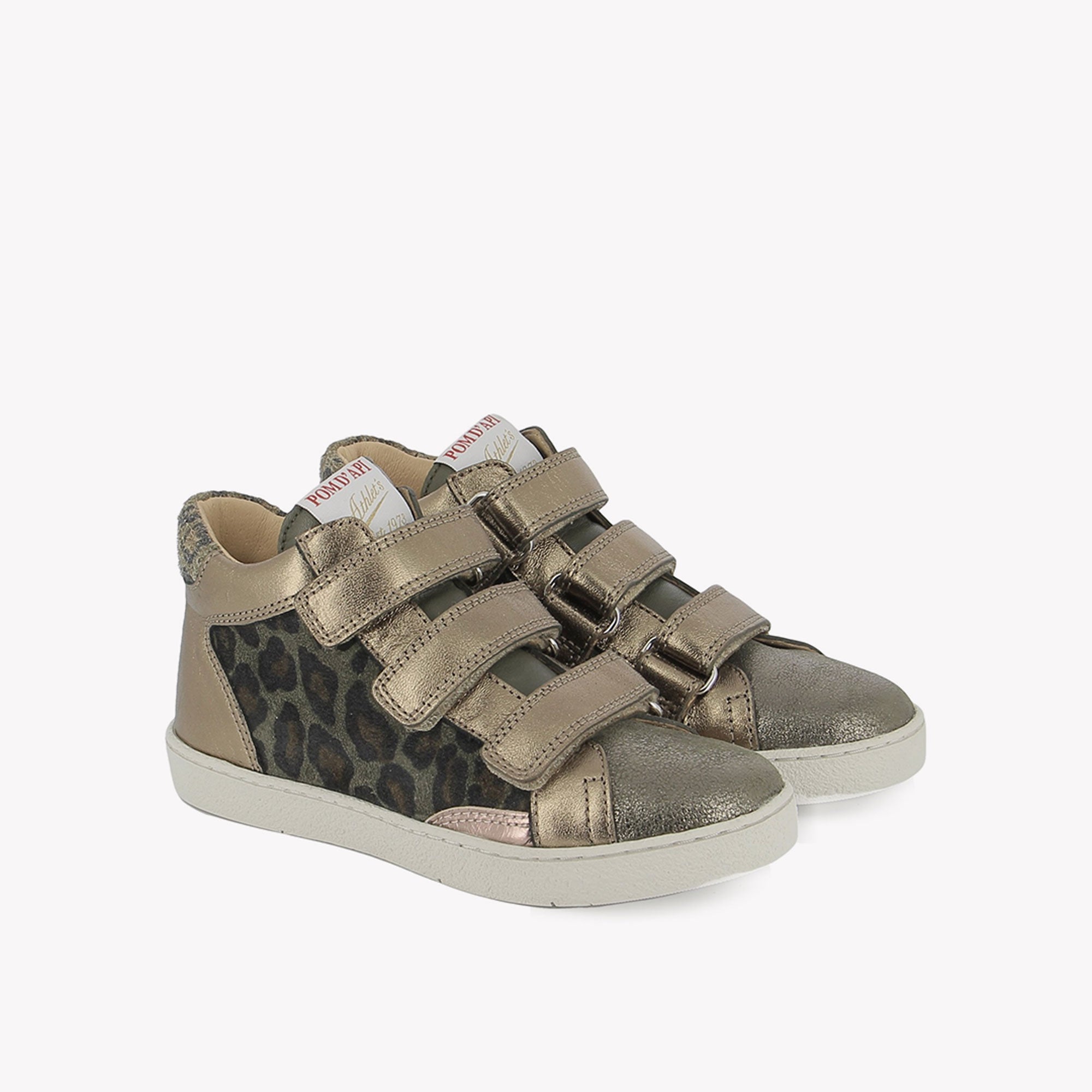 TOP TOUCH EASY - LAMINATO-LEOPAR - BRONZO LAME-KAKI POM D'API