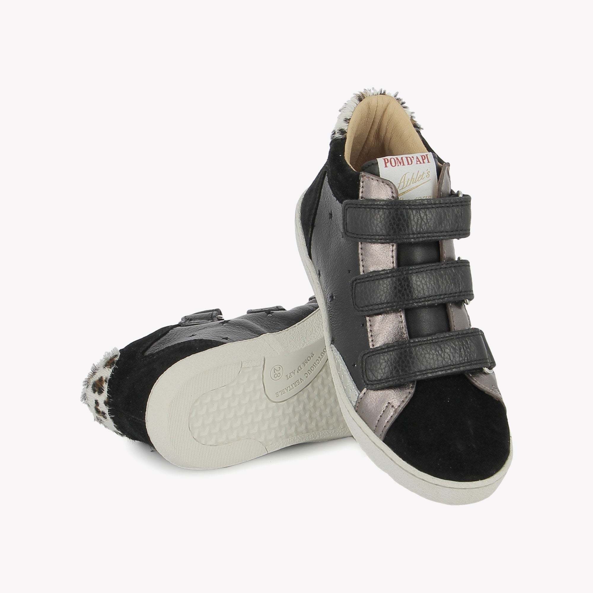 TOP TOUCH EASY - VELVET-NAPPA G - BLACK POM D'API