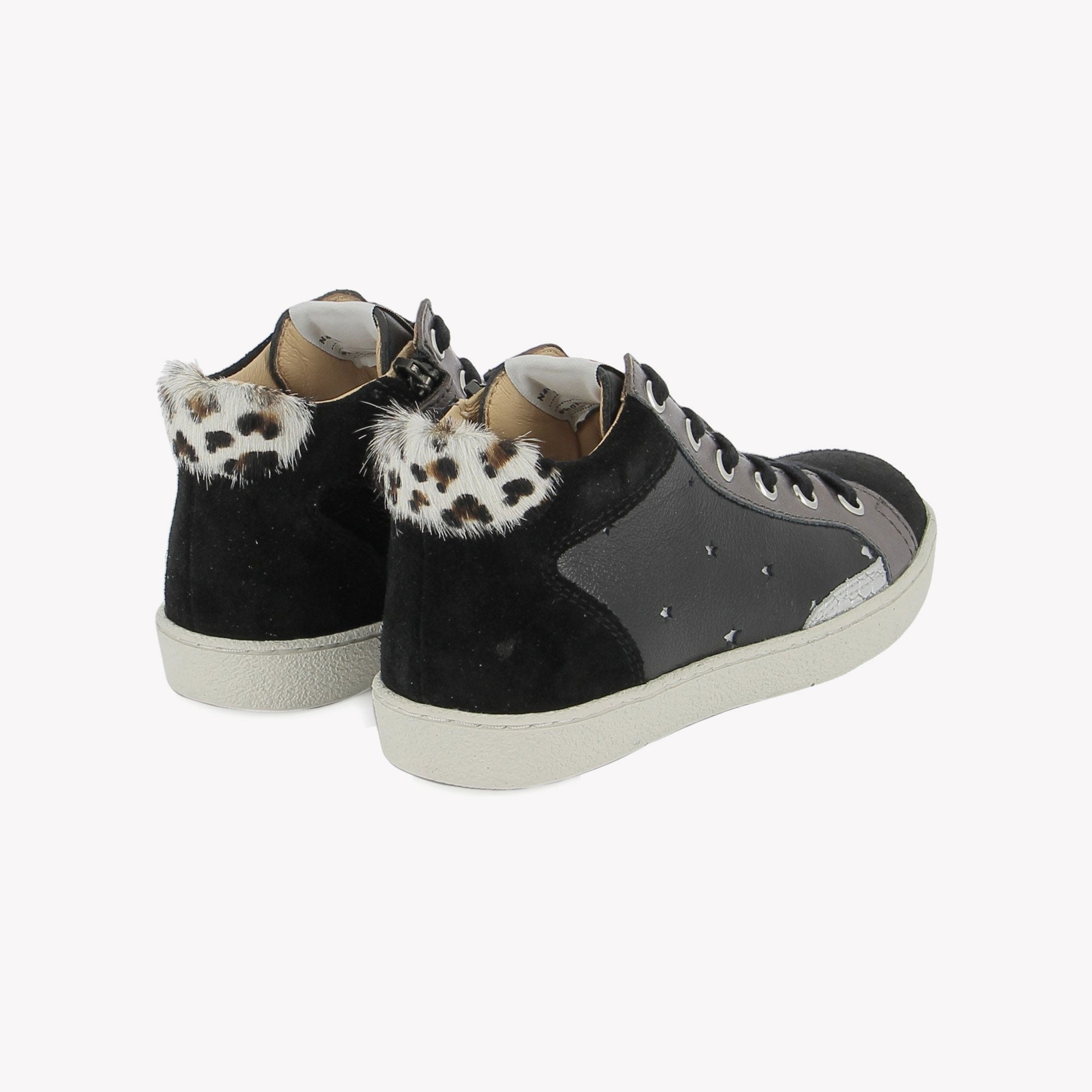 TOP TOUCH LACE - VELVET-NAPPA G - BLACK POM D'API