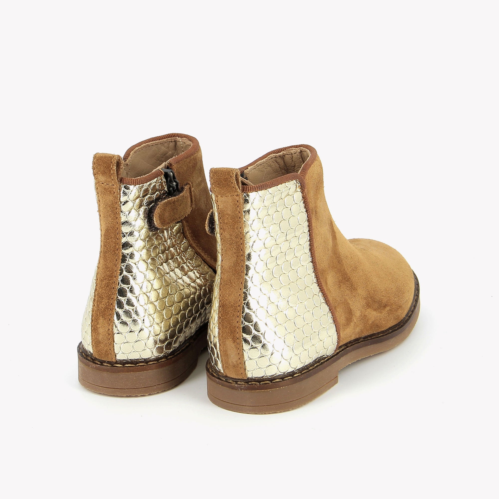 TRIP BACK - VELOURS OILY-CR - CARAMEL-PLATINE POM D'API