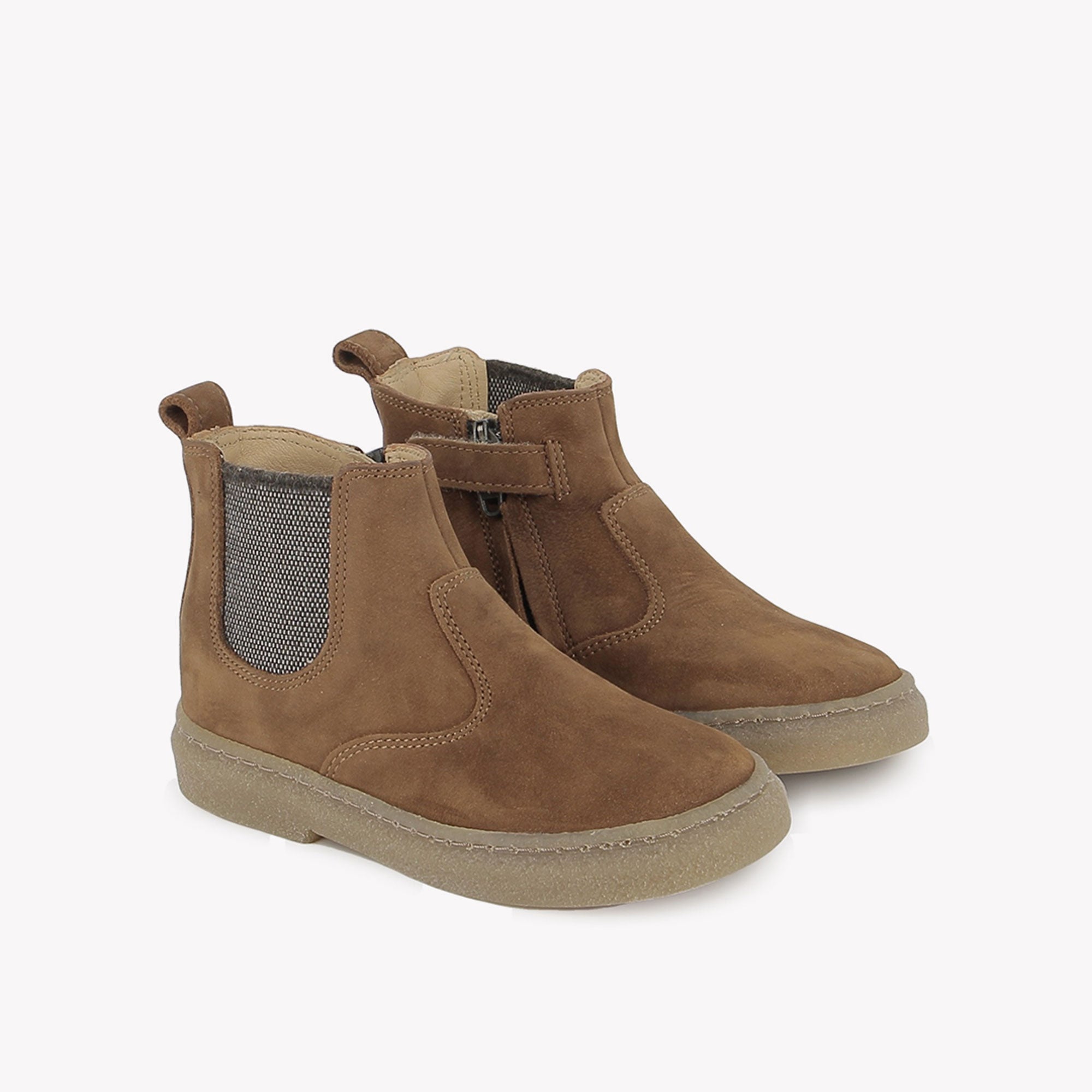 TRIX JOD ZIP - NUBUCK - COGNAC POM D'API