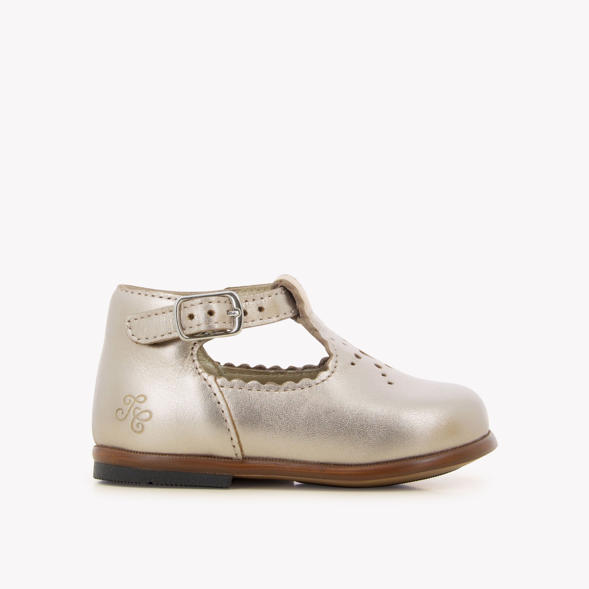 BALLERINES en - T&C 1 BABIES - LAMINATO - ORO PALA