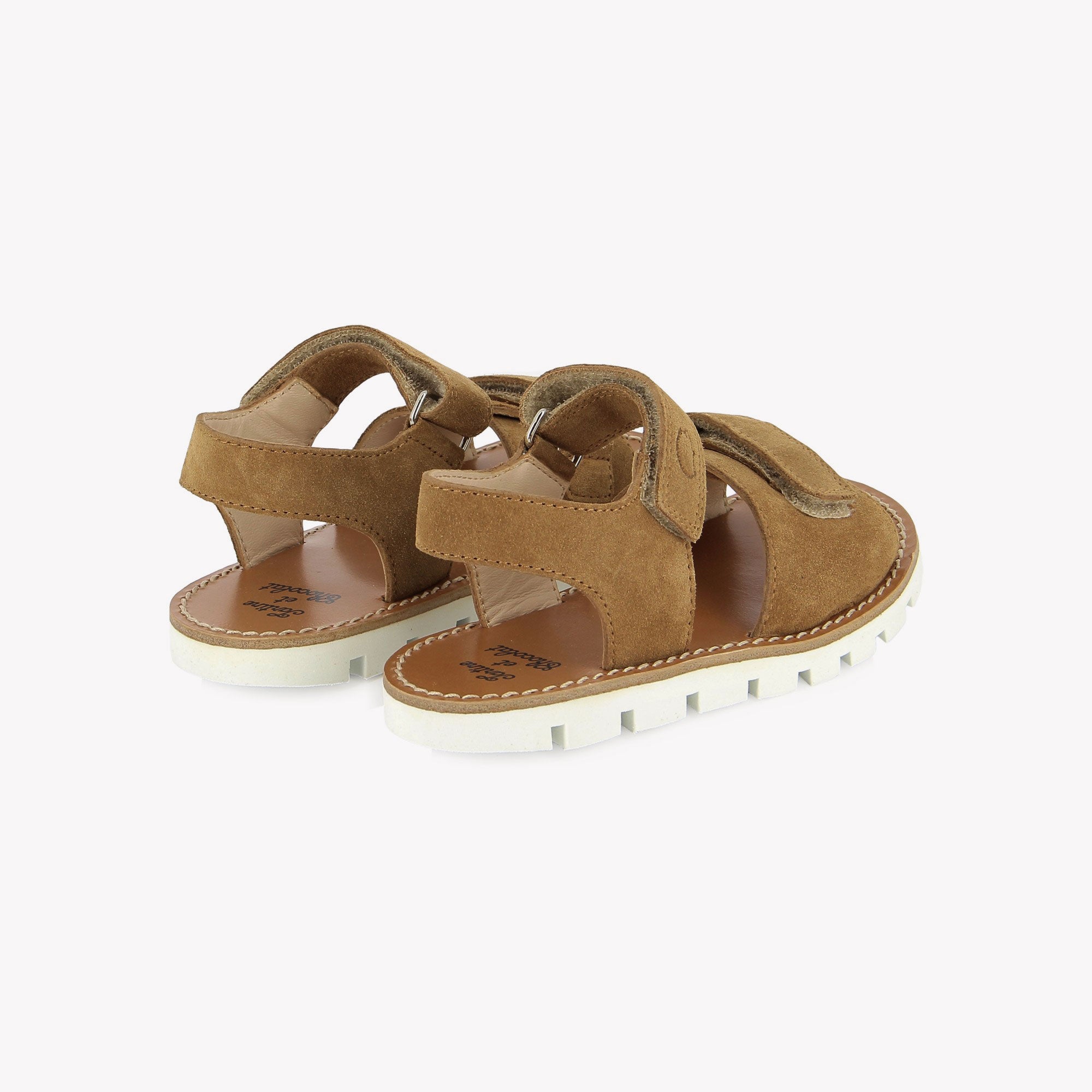 SANDALES en - T&C 12 EASY - VELOURS - CAMEL