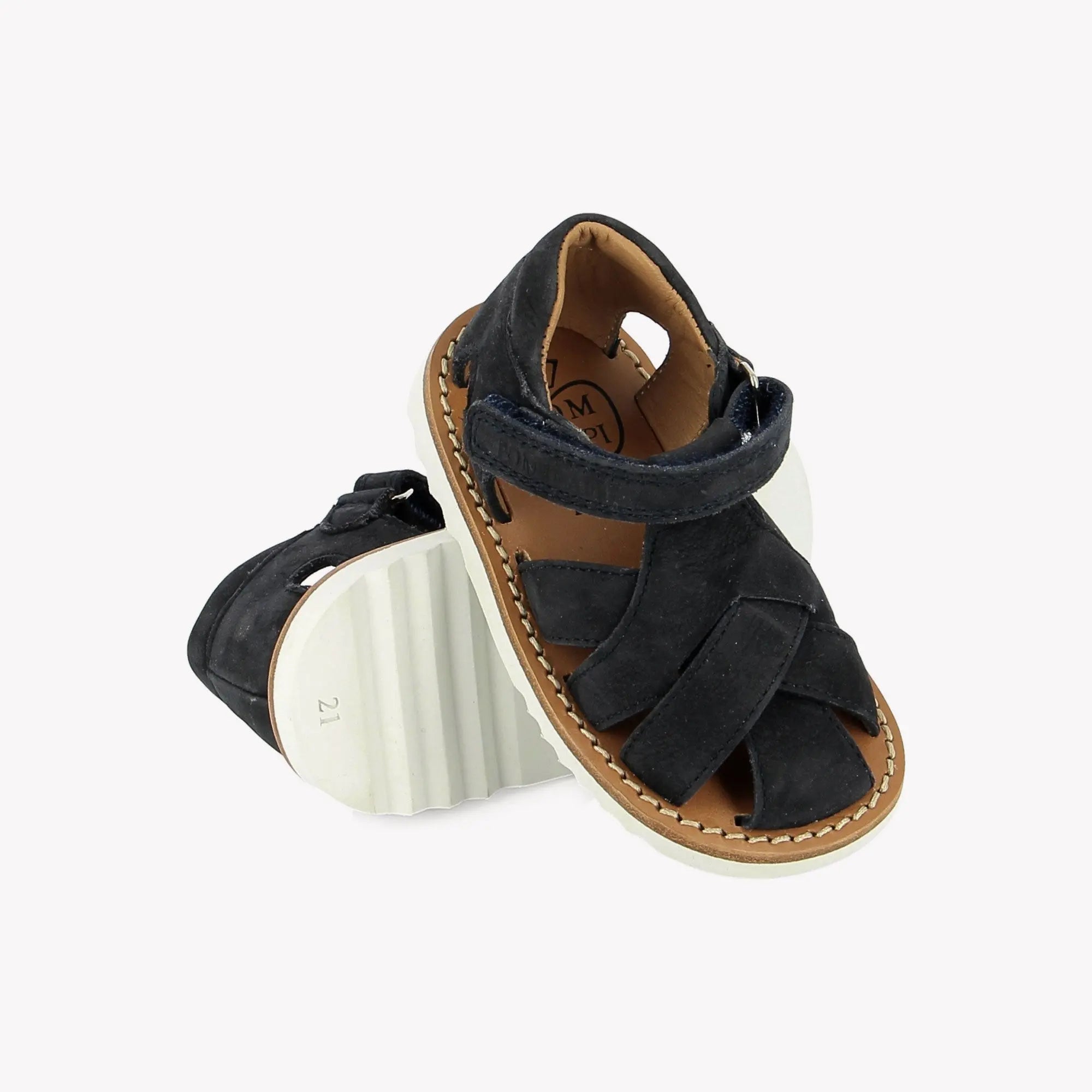 WAFF CROSS - NUBUCK - NAVY Pom d'Api