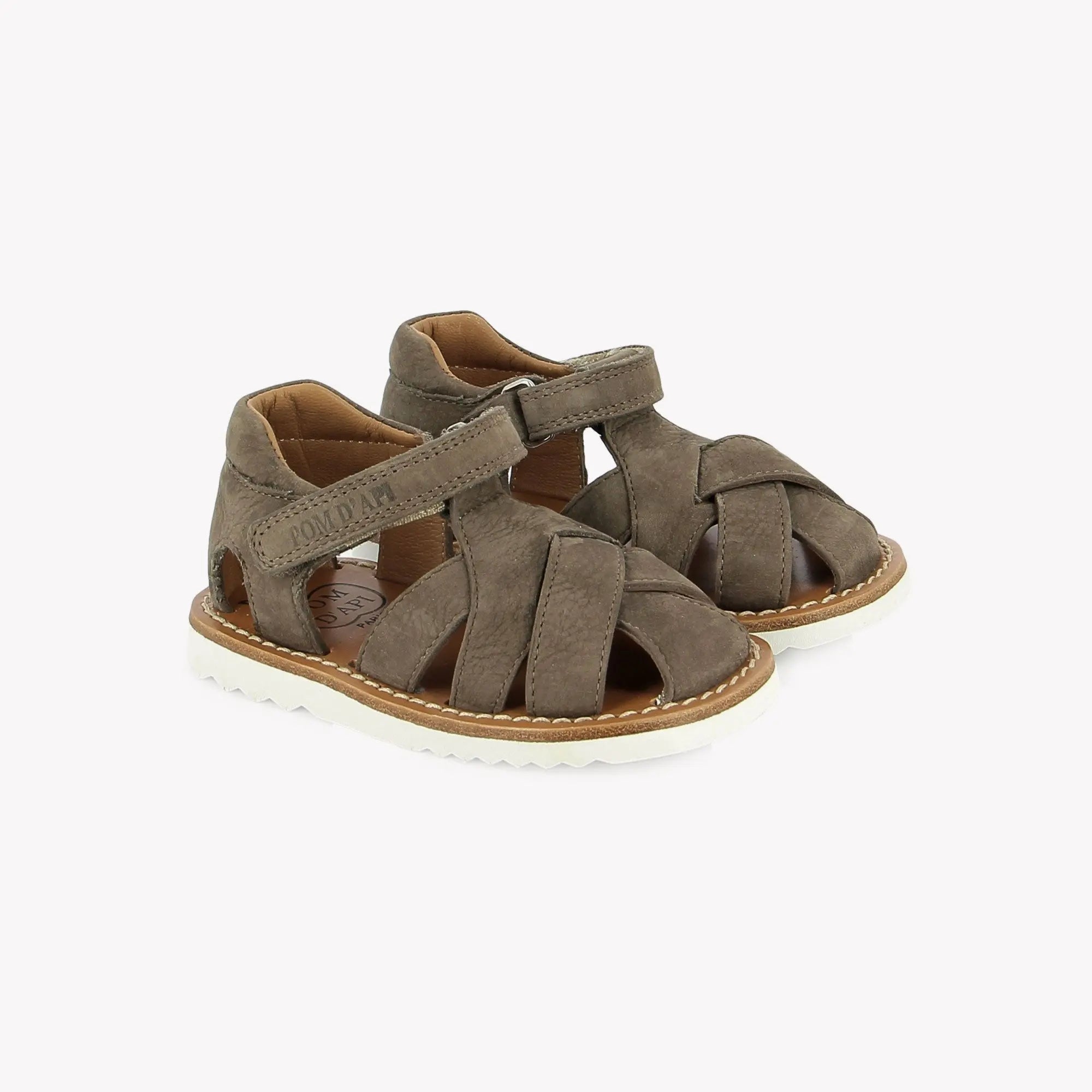WAFF CROSS - NUBUCK - MARRON GLACE Pom d'Api