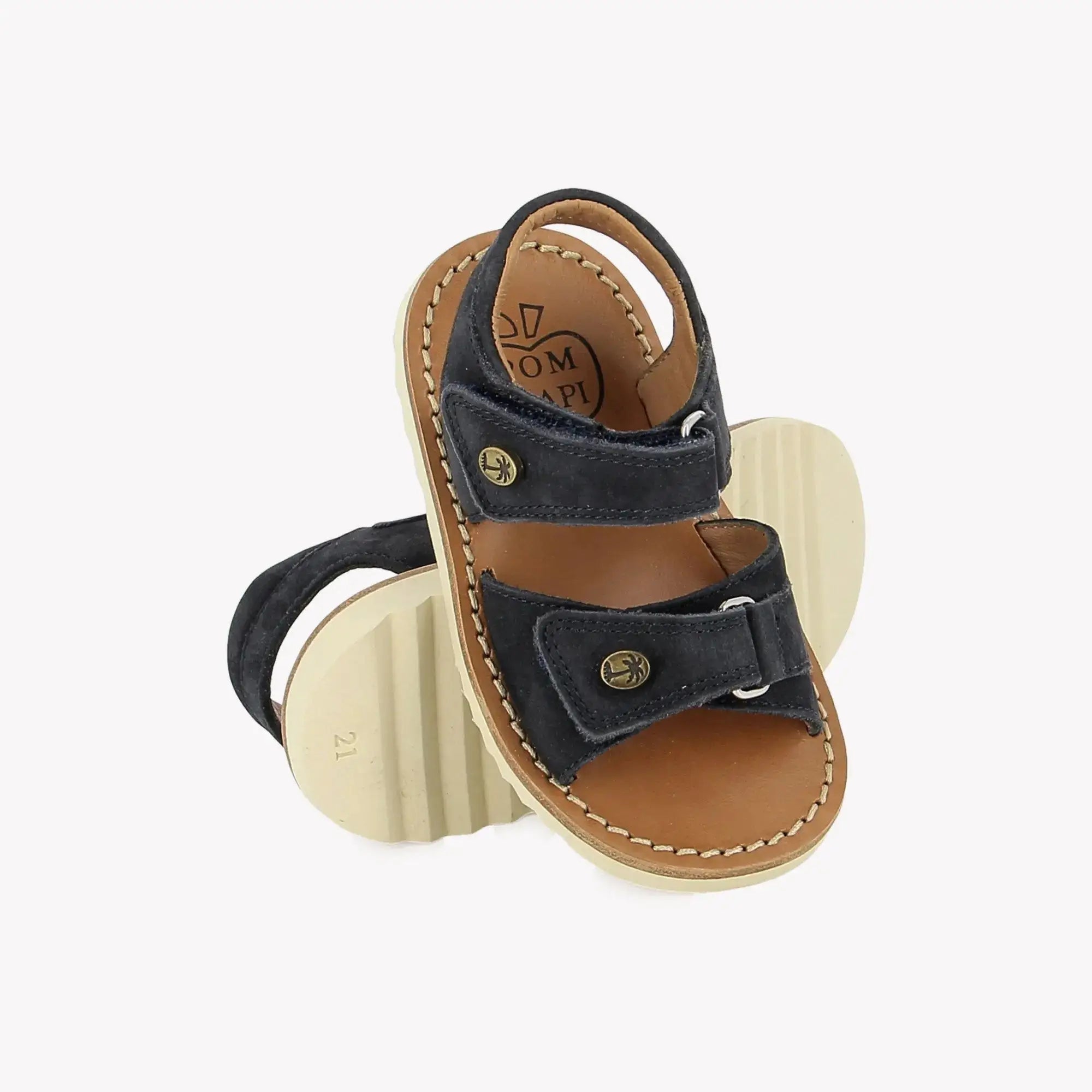 WAFF EASY - NUBUCK - MARINE Pom d'Api