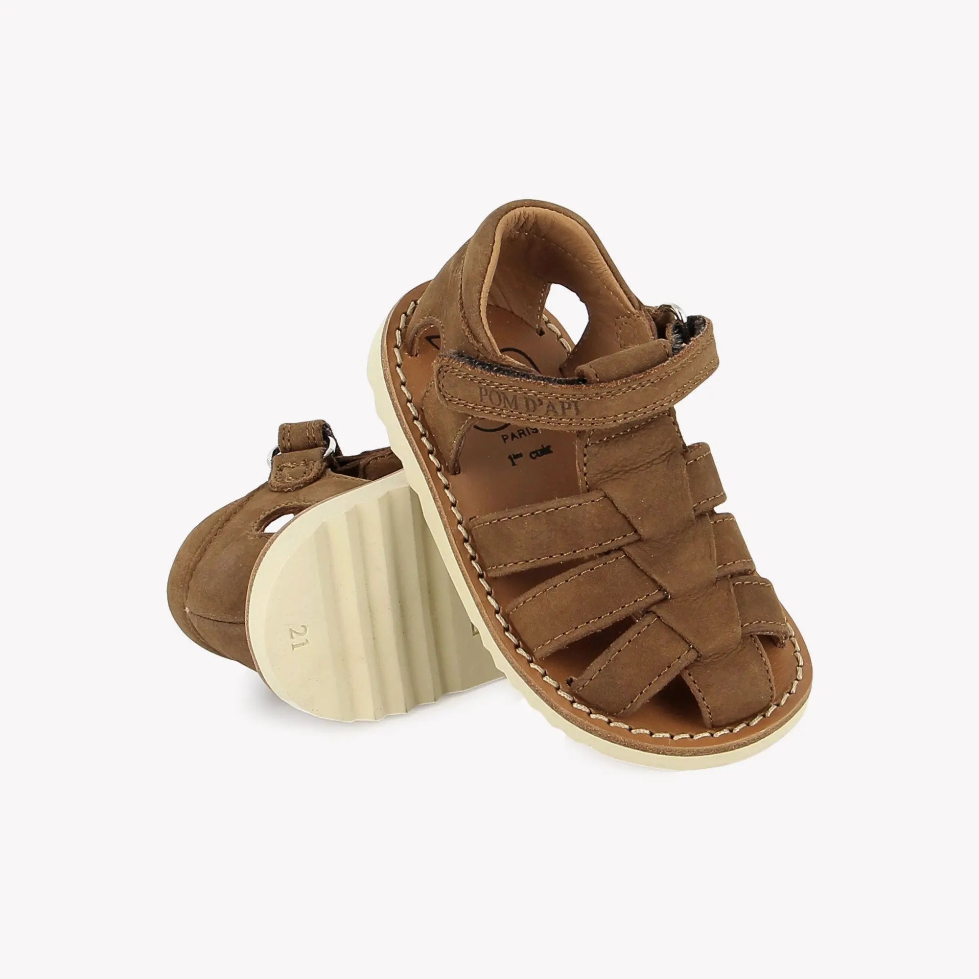 WAFF PAPY - NUBUCK - COGNAC Pom d'Api
