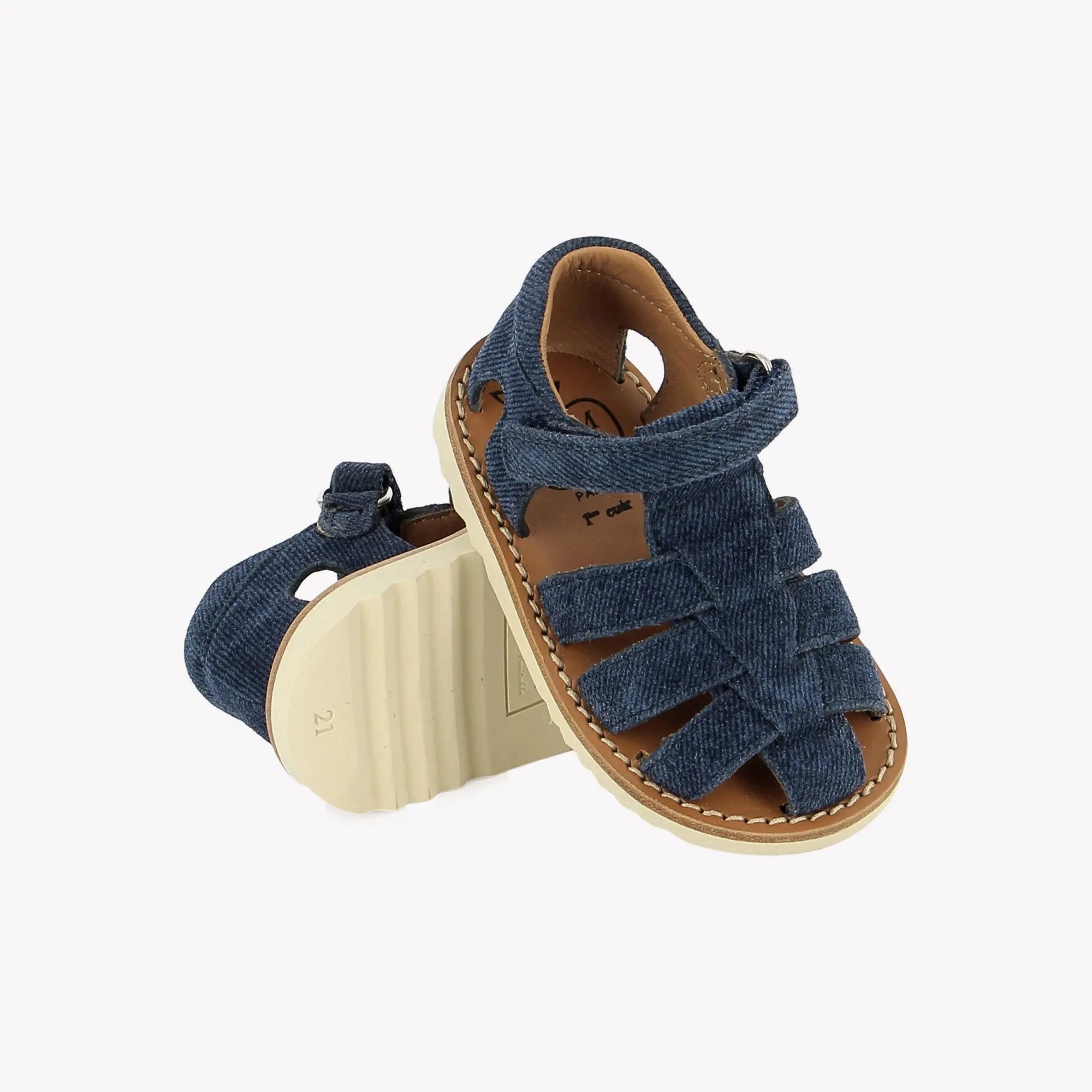 SANDALES en - WAFF PAPY - VEL BALANZONE - DENIM