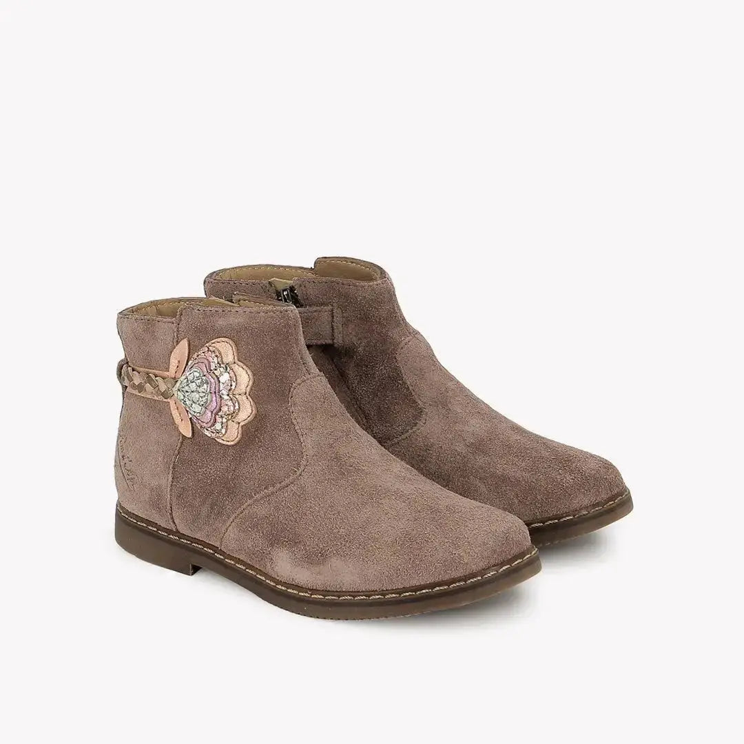 POM D'API BOOTS & ANKLE BOOTS - CITY ALTO - VELVET - DUSKY PINK - Pom d'Api